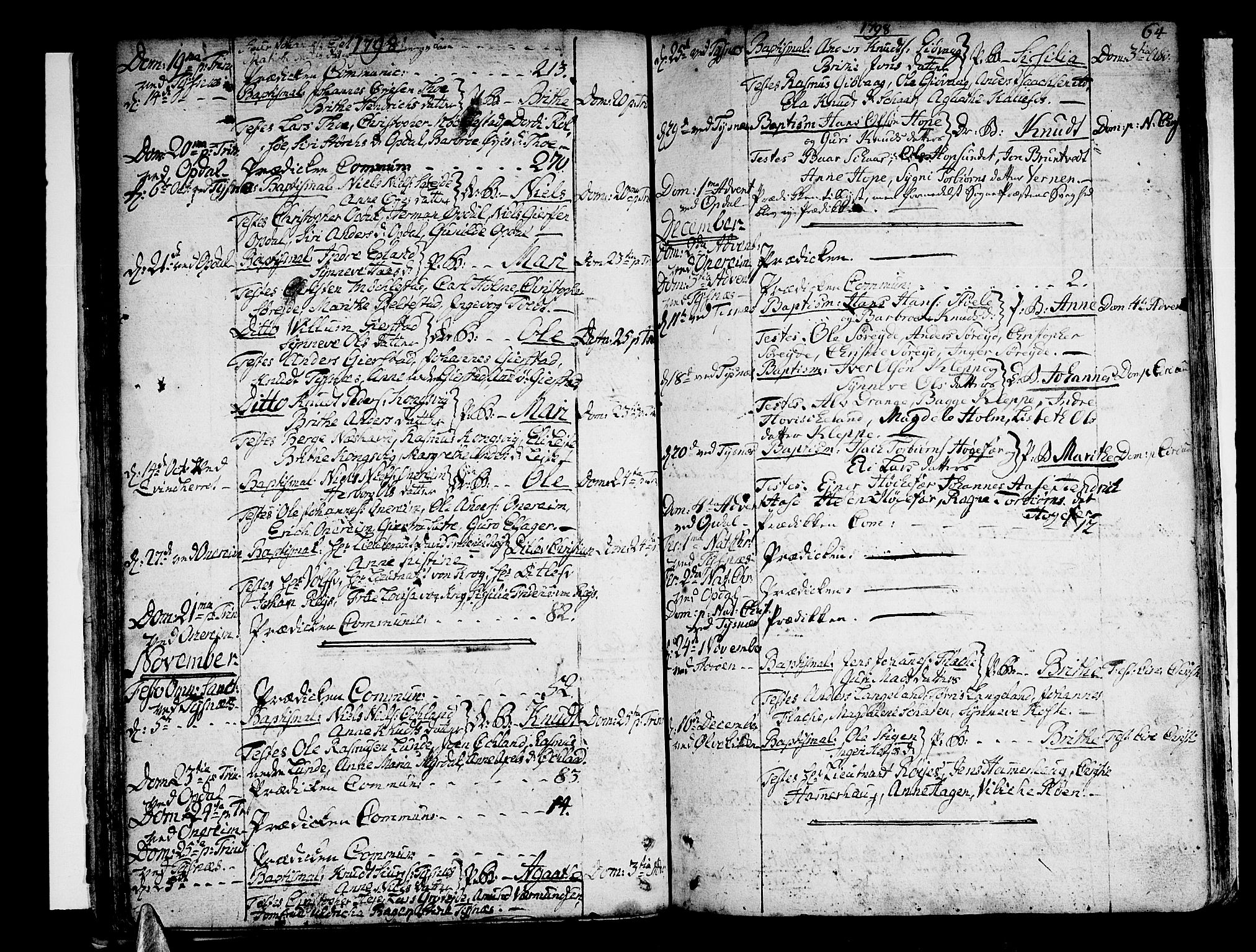 Tysnes sokneprestembete, AV/SAB-A-78601/H/Haa: Parish register (official) no. A 2 /1, 1732-1804, p. 64