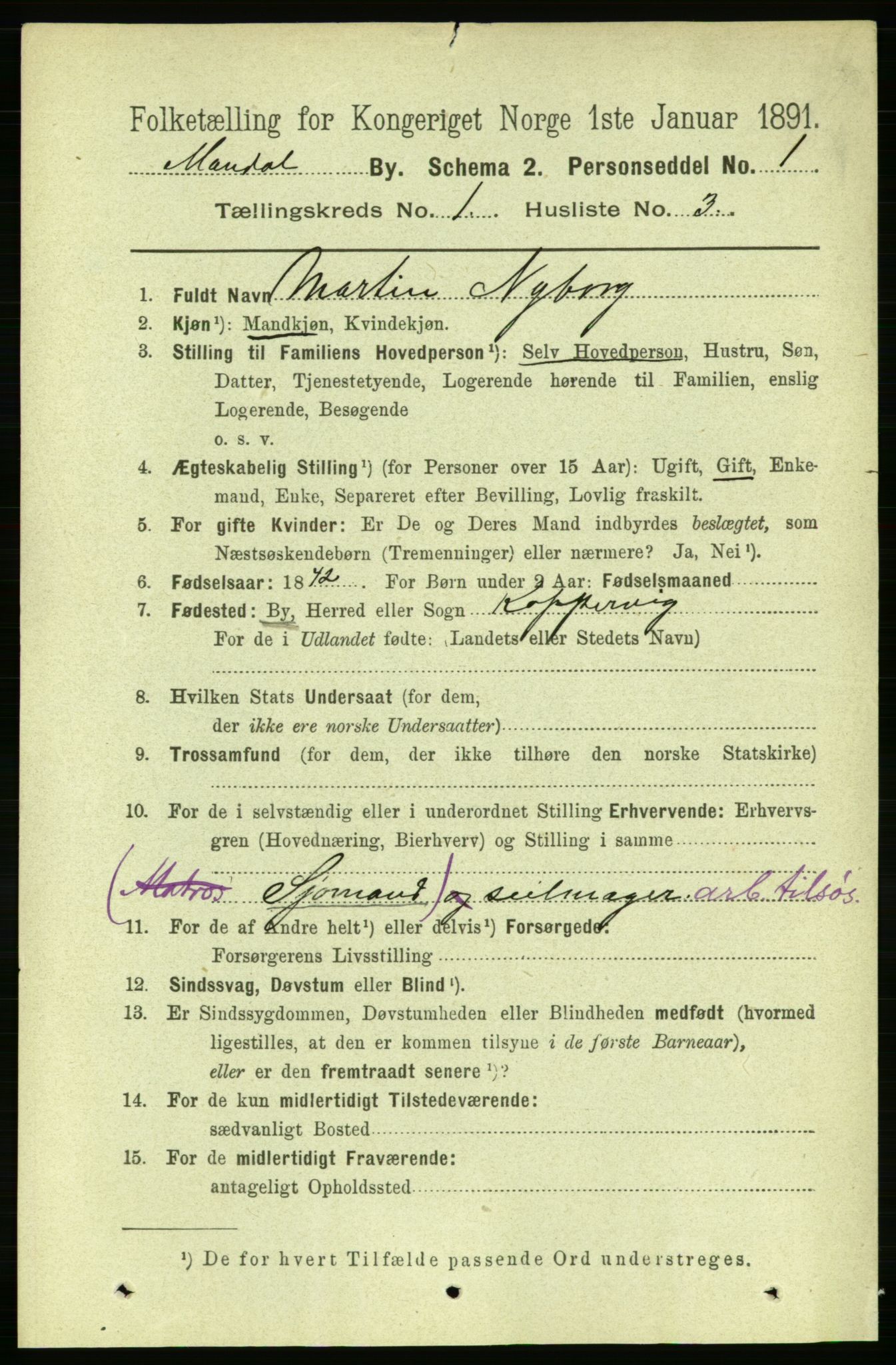 RA, 1891 census for 1002 Mandal, 1891, p. 1401