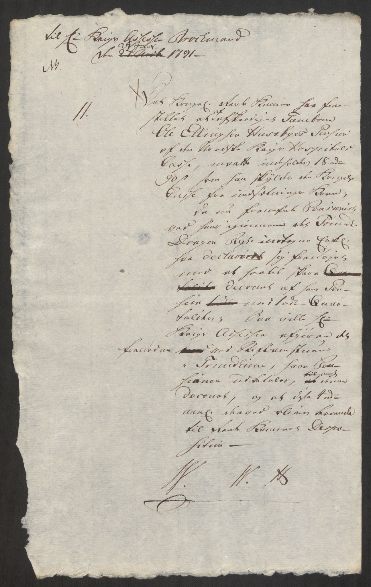 Forsvaret, Den norske kvesthuskasse/krigshospitalkasse, AV/RA-RAFA-1887/F/Fa/L0008: Konsepter, 1790-1793, p. 360