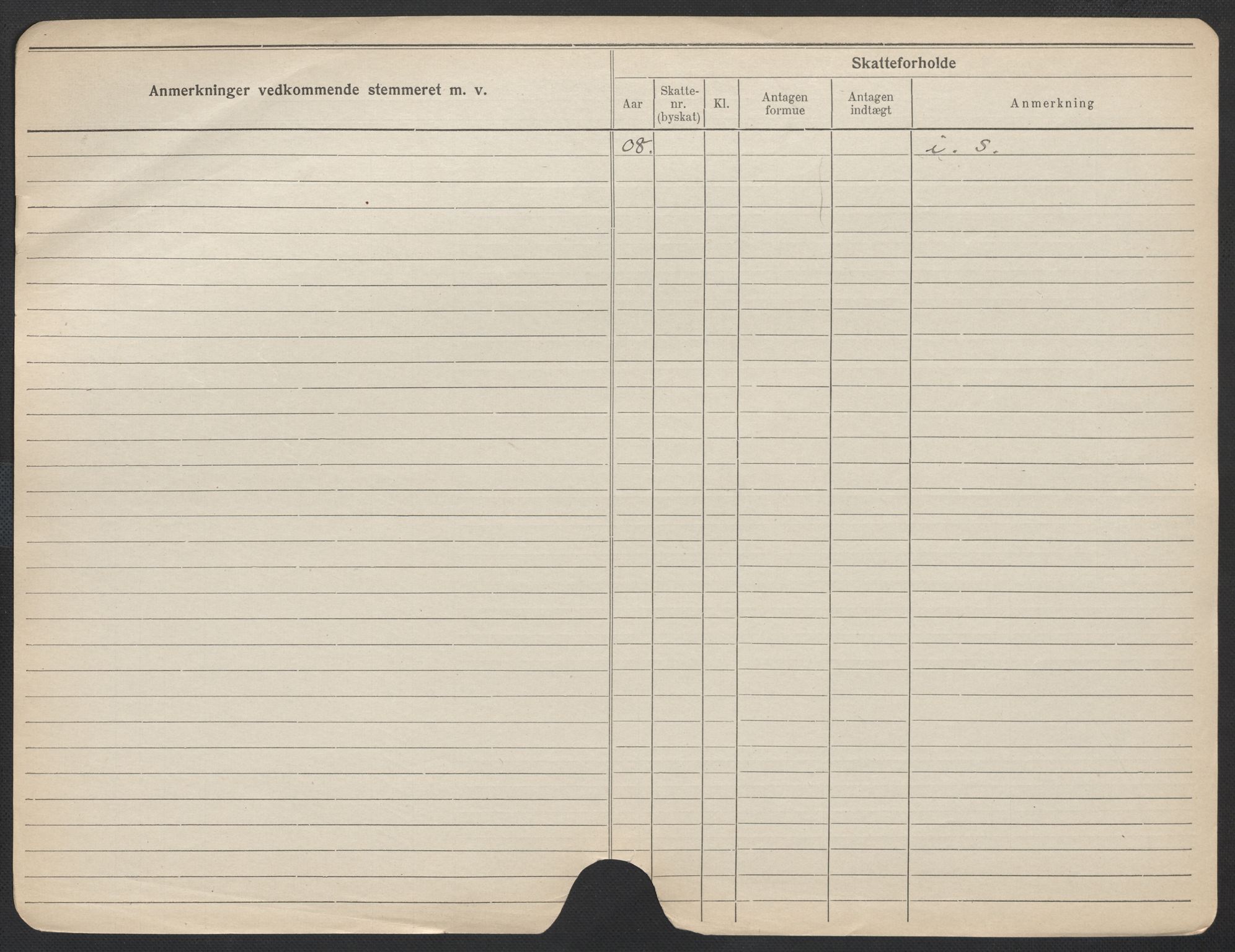 Oslo folkeregister, Registerkort, AV/SAO-A-11715/F/Fa/Fac/L0013: Kvinner, 1906-1914, p. 372b