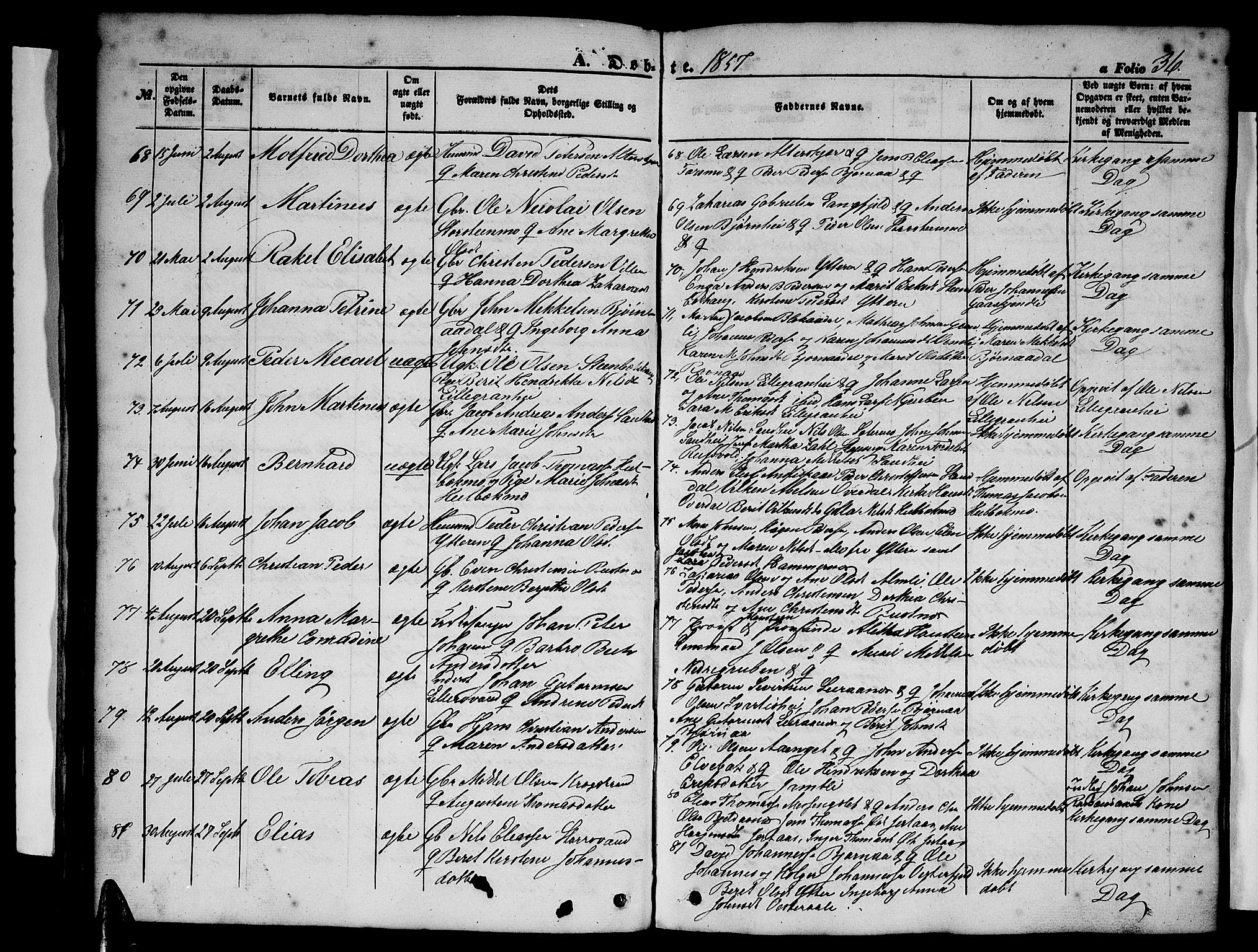 Ministerialprotokoller, klokkerbøker og fødselsregistre - Nordland, SAT/A-1459/827/L0414: Parish register (copy) no. 827C03, 1853-1865, p. 36