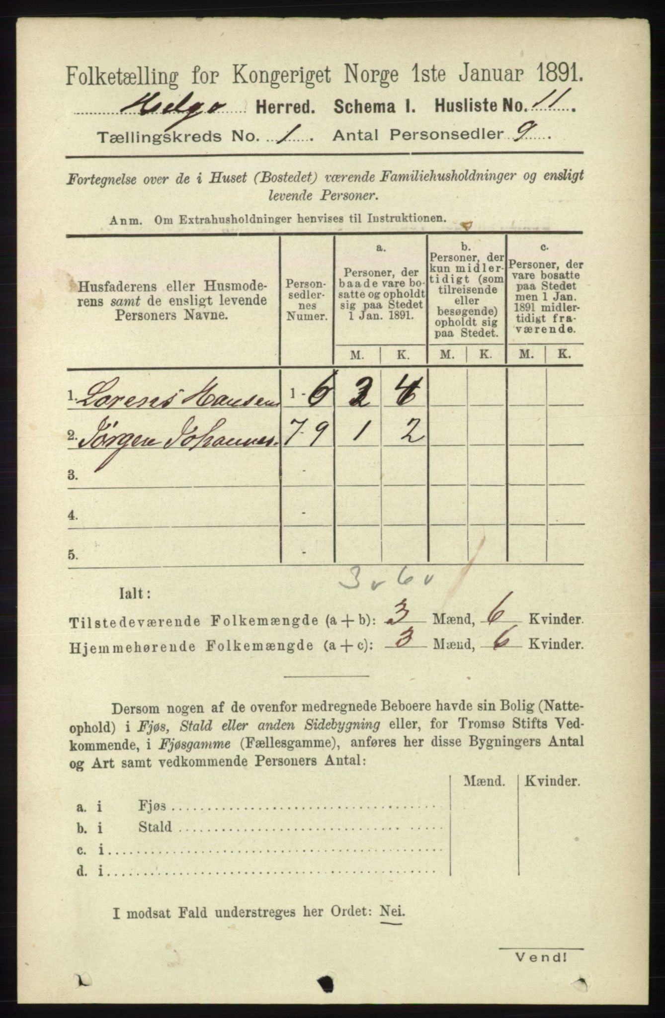 RA, 1891 census for 1935 Helgøy, 1891, p. 24