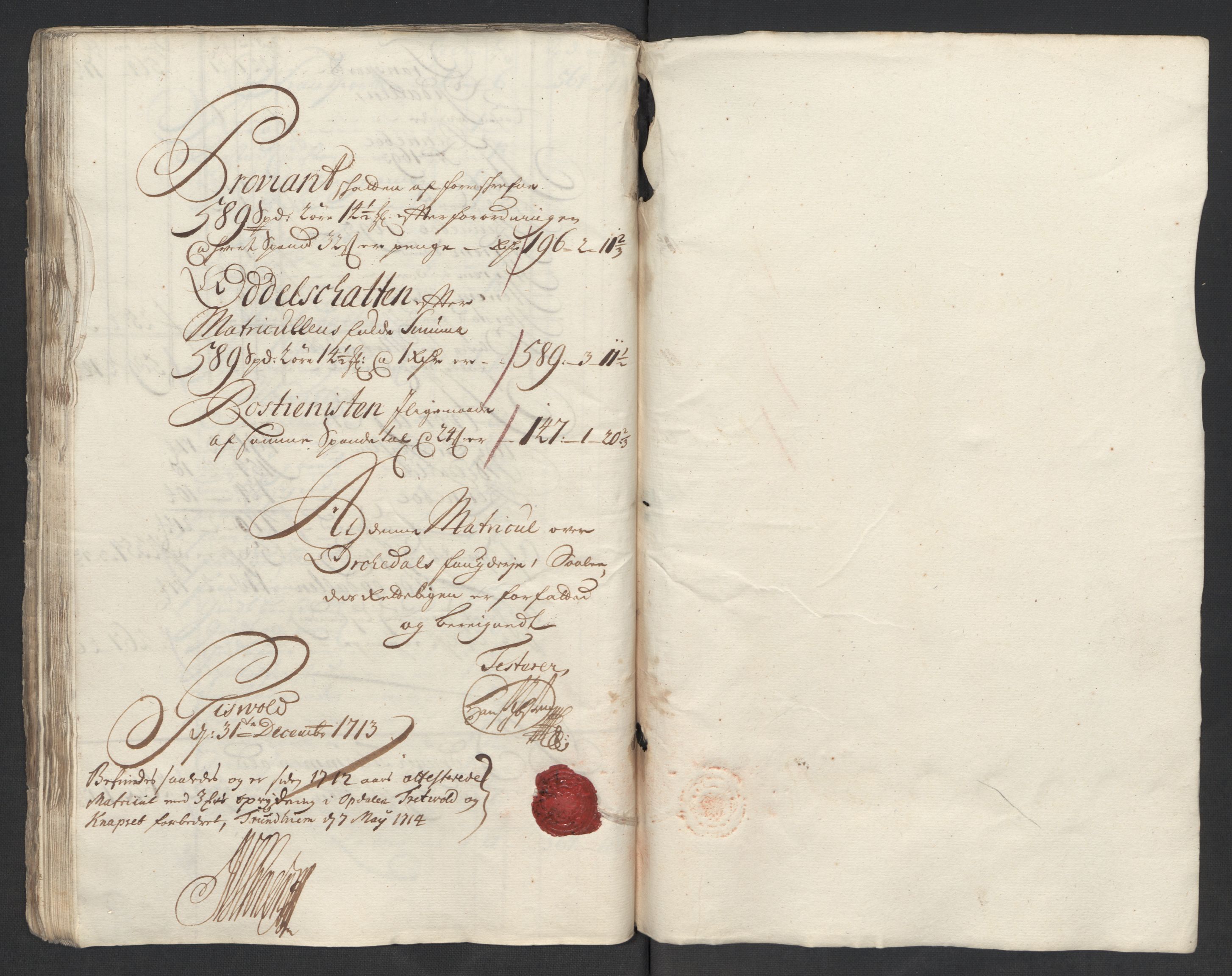 Rentekammeret inntil 1814, Reviderte regnskaper, Fogderegnskap, AV/RA-EA-4092/R60/L3964: Fogderegnskap Orkdal og Gauldal, 1713, p. 79