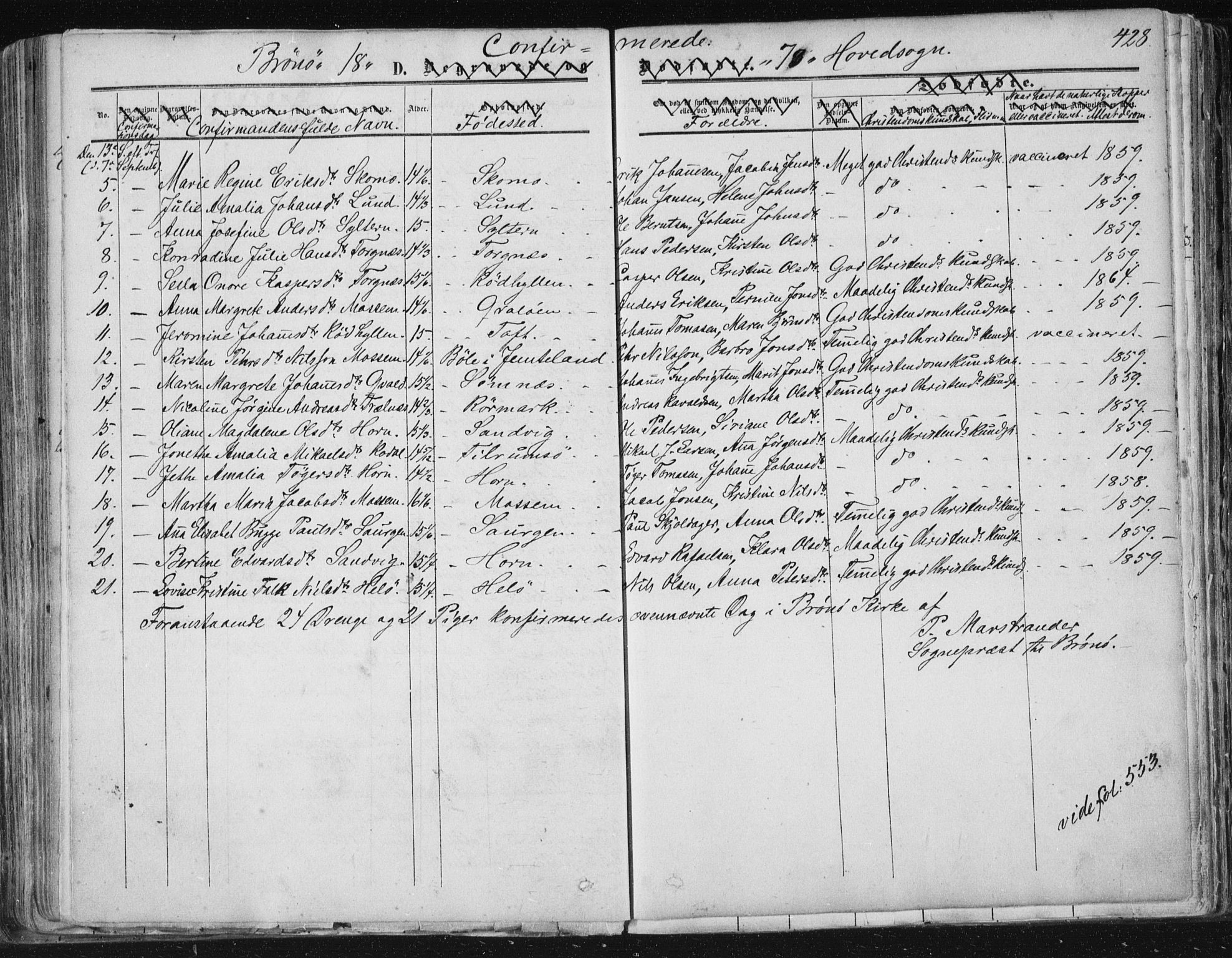 Ministerialprotokoller, klokkerbøker og fødselsregistre - Nordland, SAT/A-1459/813/L0198: Parish register (official) no. 813A08, 1834-1874, p. 428