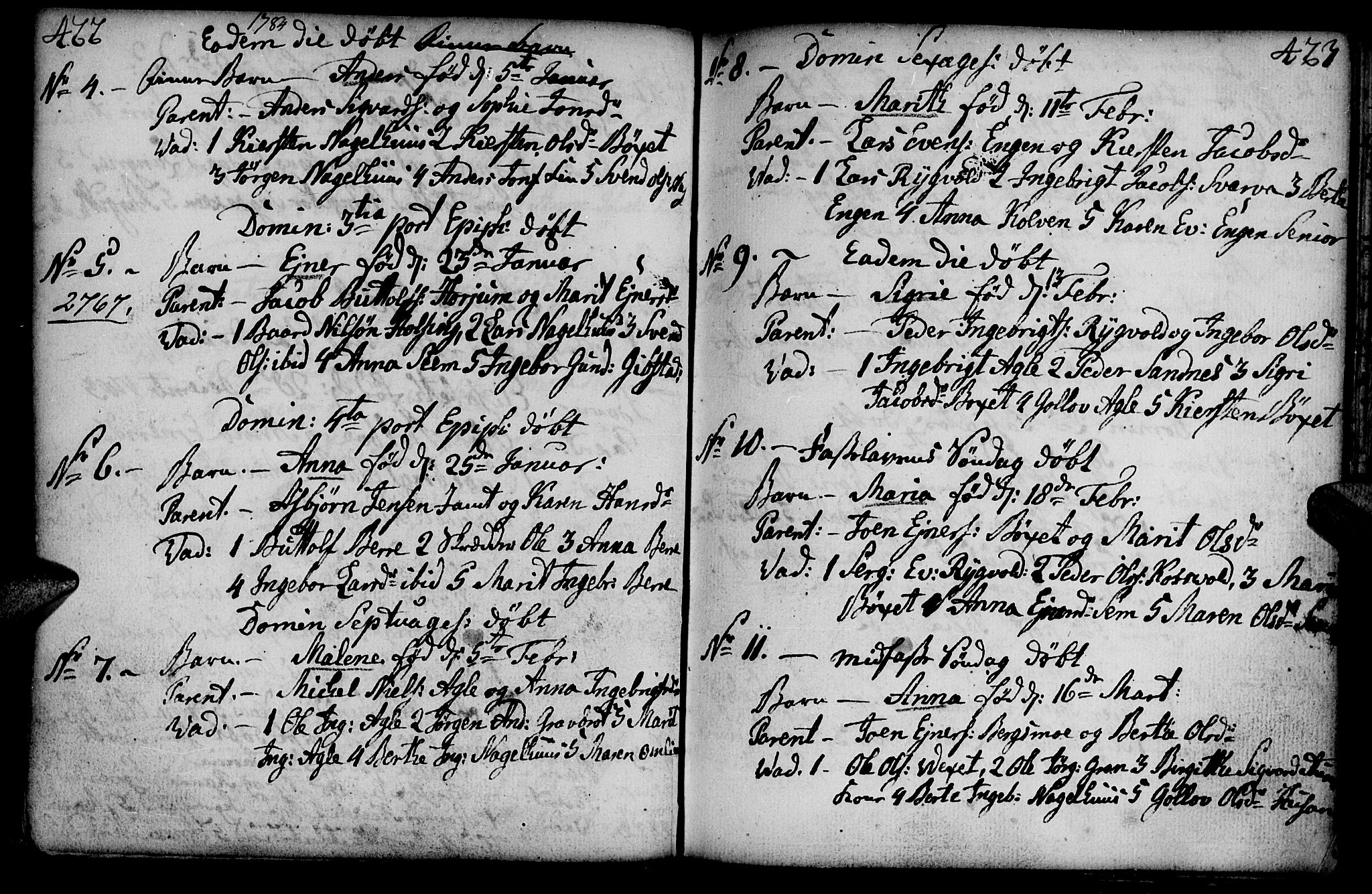 Ministerialprotokoller, klokkerbøker og fødselsregistre - Nord-Trøndelag, SAT/A-1458/749/L0467: Parish register (official) no. 749A01, 1733-1787, p. 422-423
