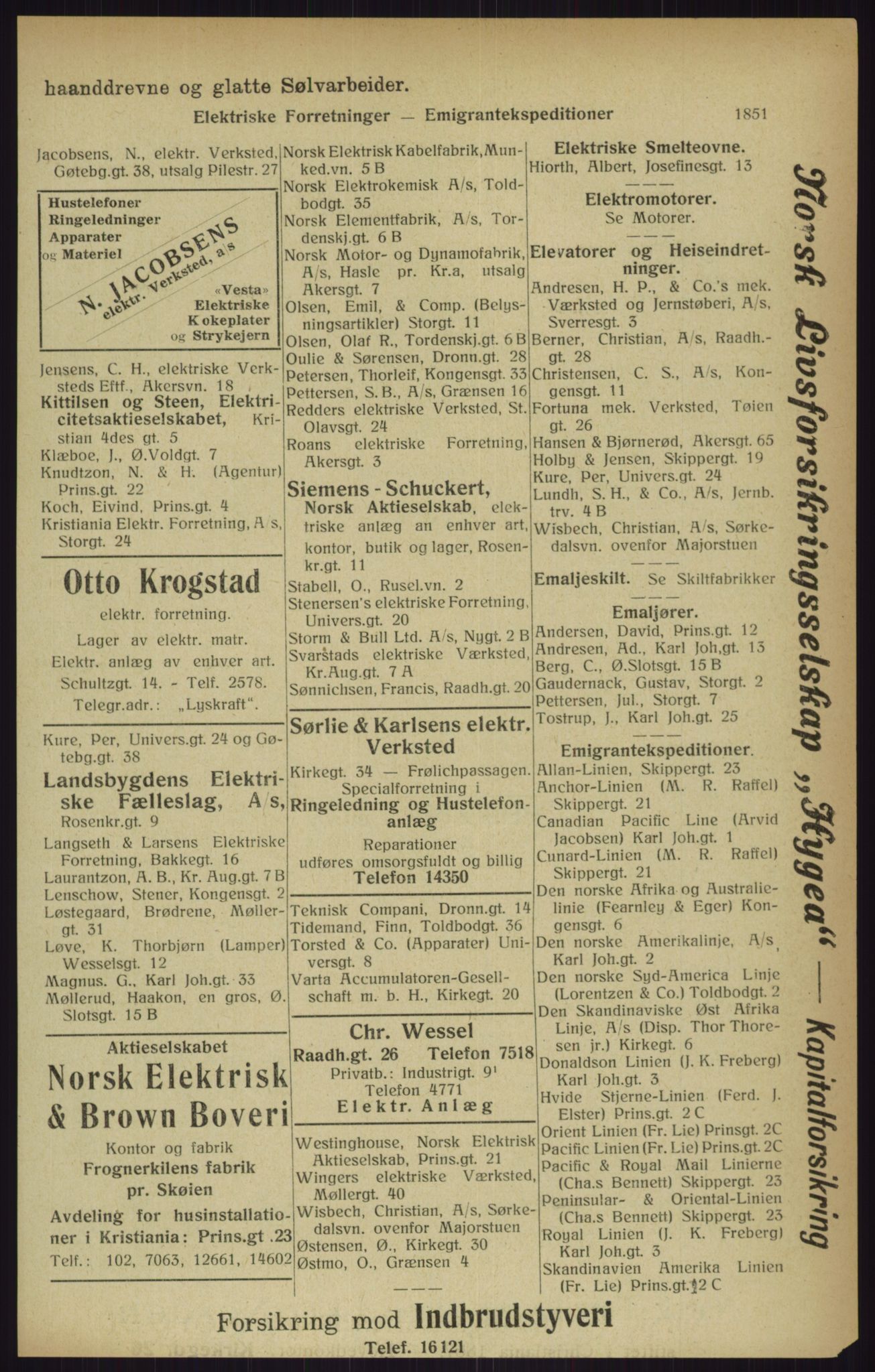 Kristiania/Oslo adressebok, PUBL/-, 1916, p. 1851