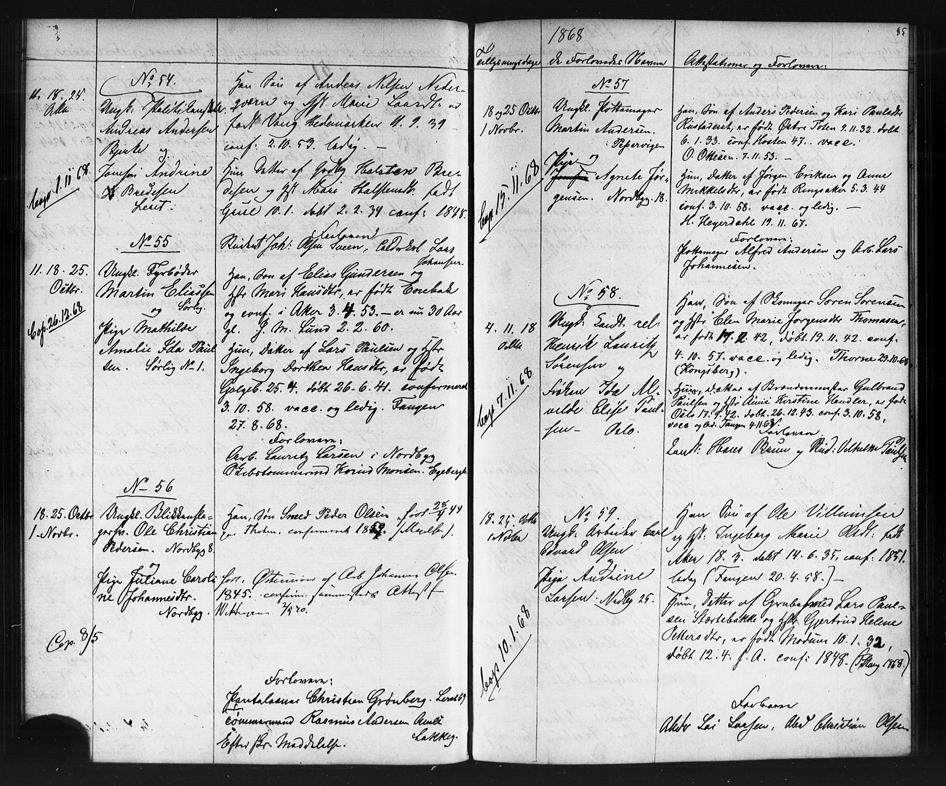 Grønland prestekontor Kirkebøker, SAO/A-10848/G/Ga/L0002: Parish register (copy) no. 2, 1861-1863, p. 85