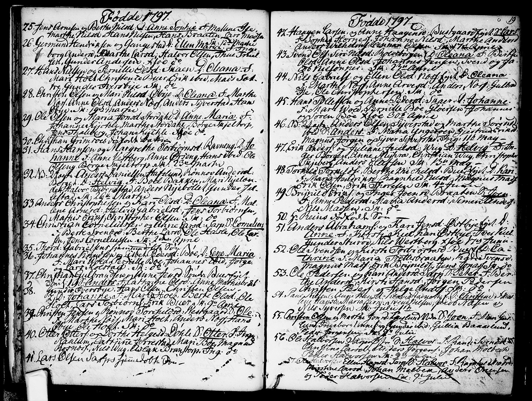 Skjeberg prestekontor Kirkebøker, AV/SAO-A-10923/F/Fa/L0003: Parish register (official) no. I 3, 1792-1814, p. 19