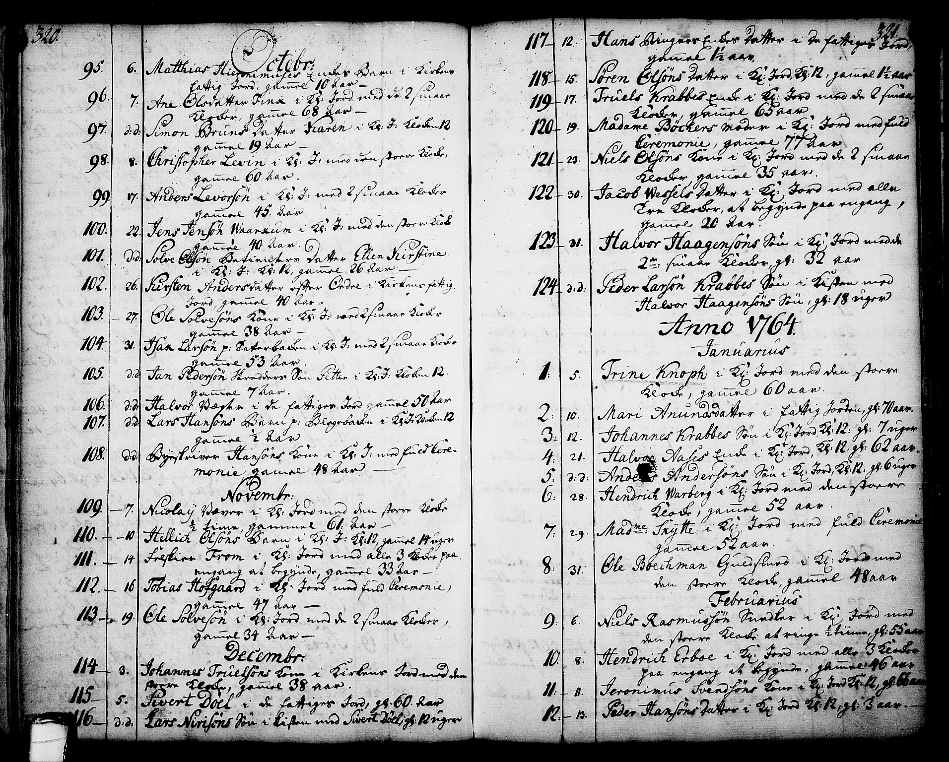 Skien kirkebøker, AV/SAKO-A-302/F/Fa/L0003: Parish register (official) no. 3, 1755-1791, p. 320-321