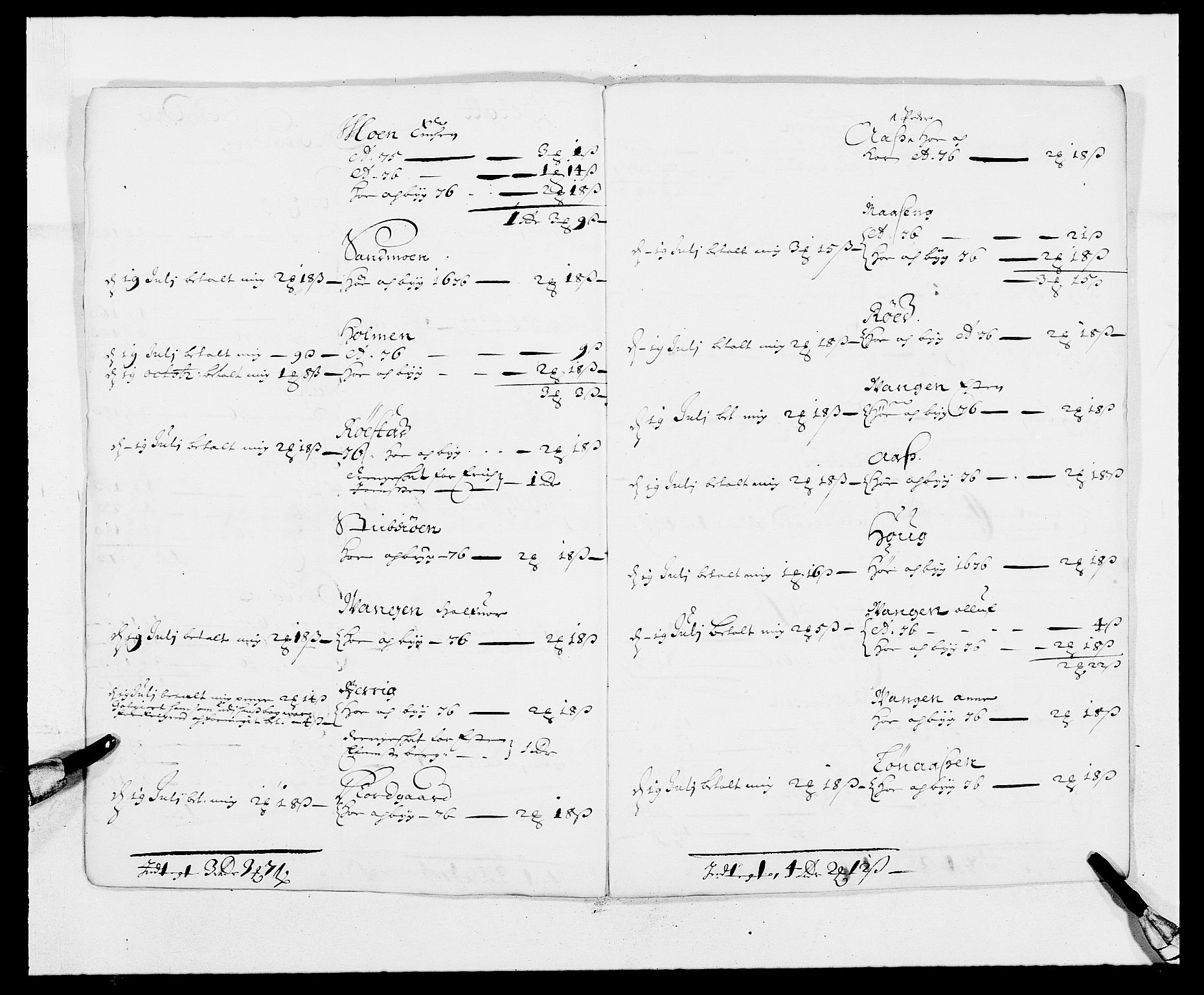 Rentekammeret inntil 1814, Reviderte regnskaper, Fogderegnskap, AV/RA-EA-4092/R13/L0810: Fogderegnskap Solør, Odal og Østerdal, 1675, p. 312