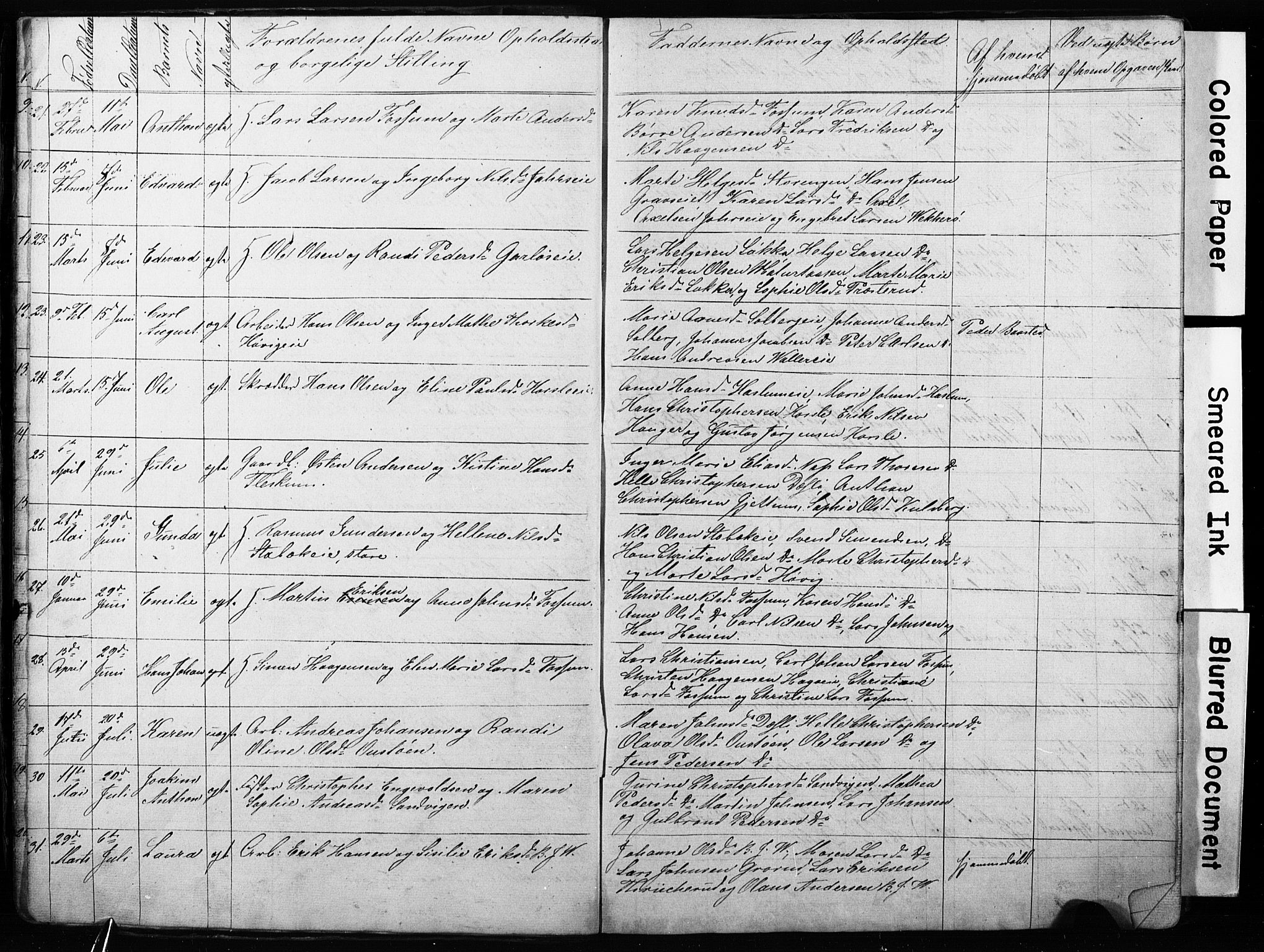 Asker prestekontor Kirkebøker, AV/SAO-A-10256a/G/Gc/L0001: Parish register (copy) no. III 1, 1854-1873