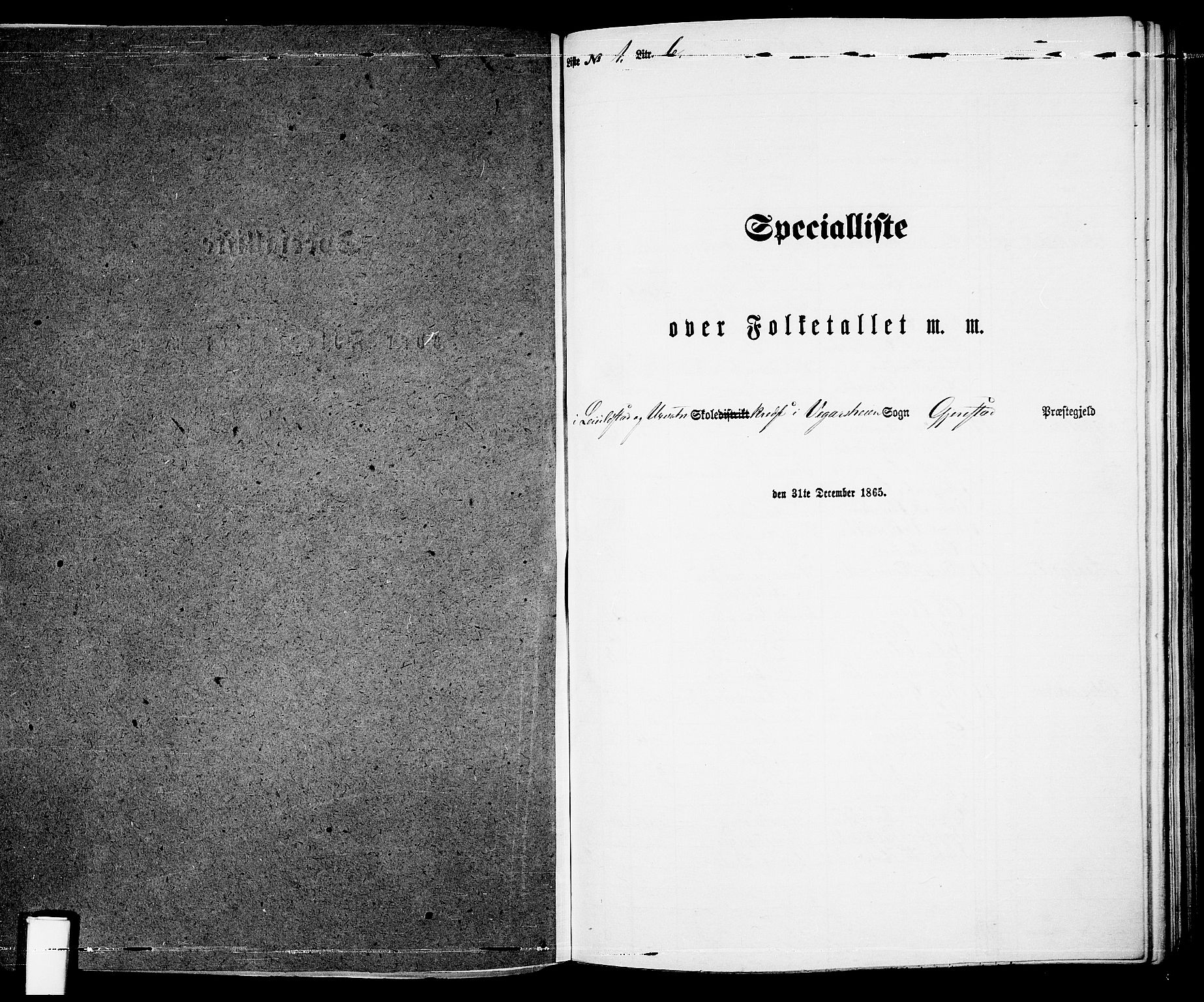 RA, 1865 census for Gjerstad, 1865, p. 143