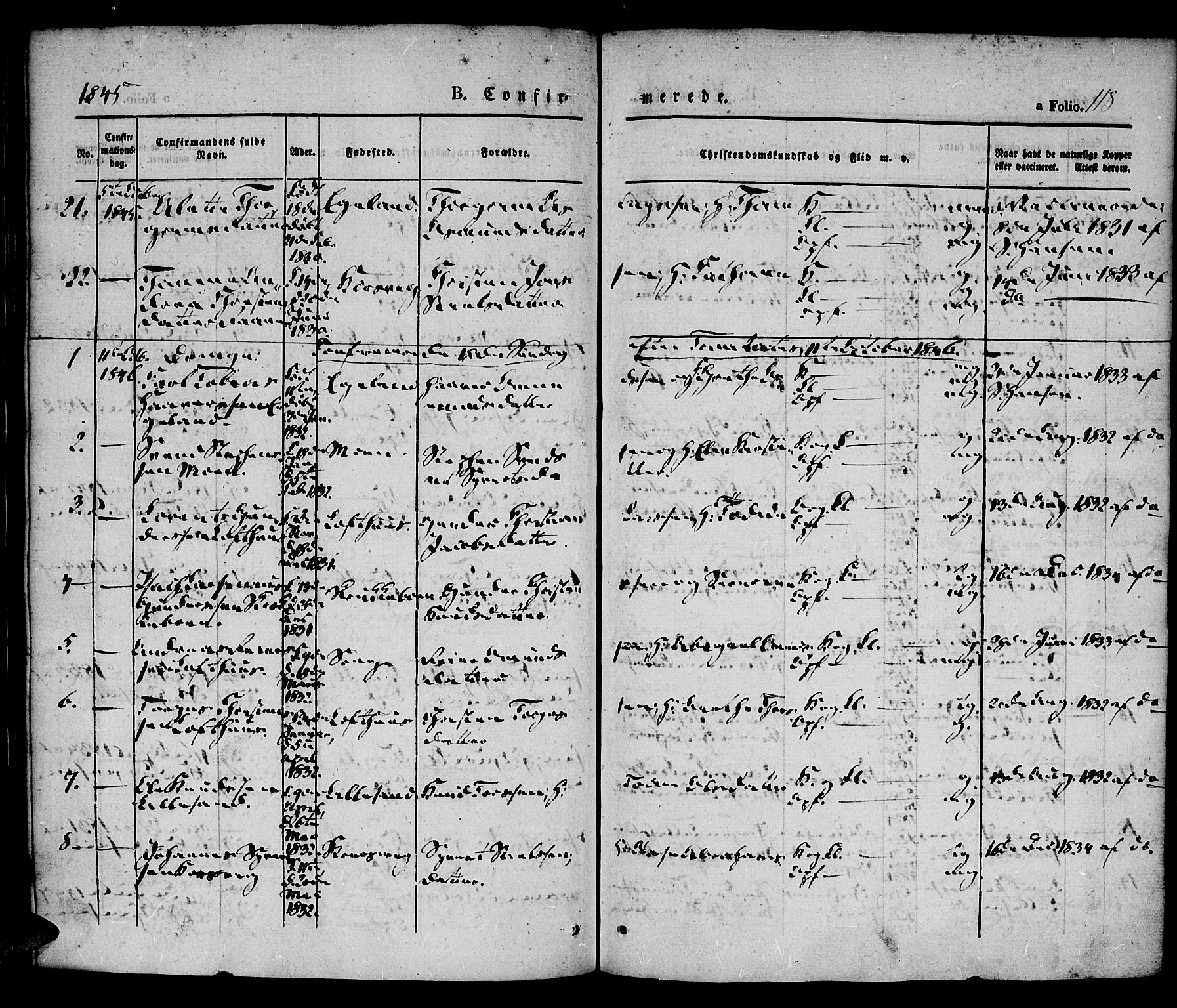 Vestre Moland sokneprestkontor, SAK/1111-0046/F/Fa/Fab/L0005: Parish register (official) no. A 5, 1841-1849, p. 118