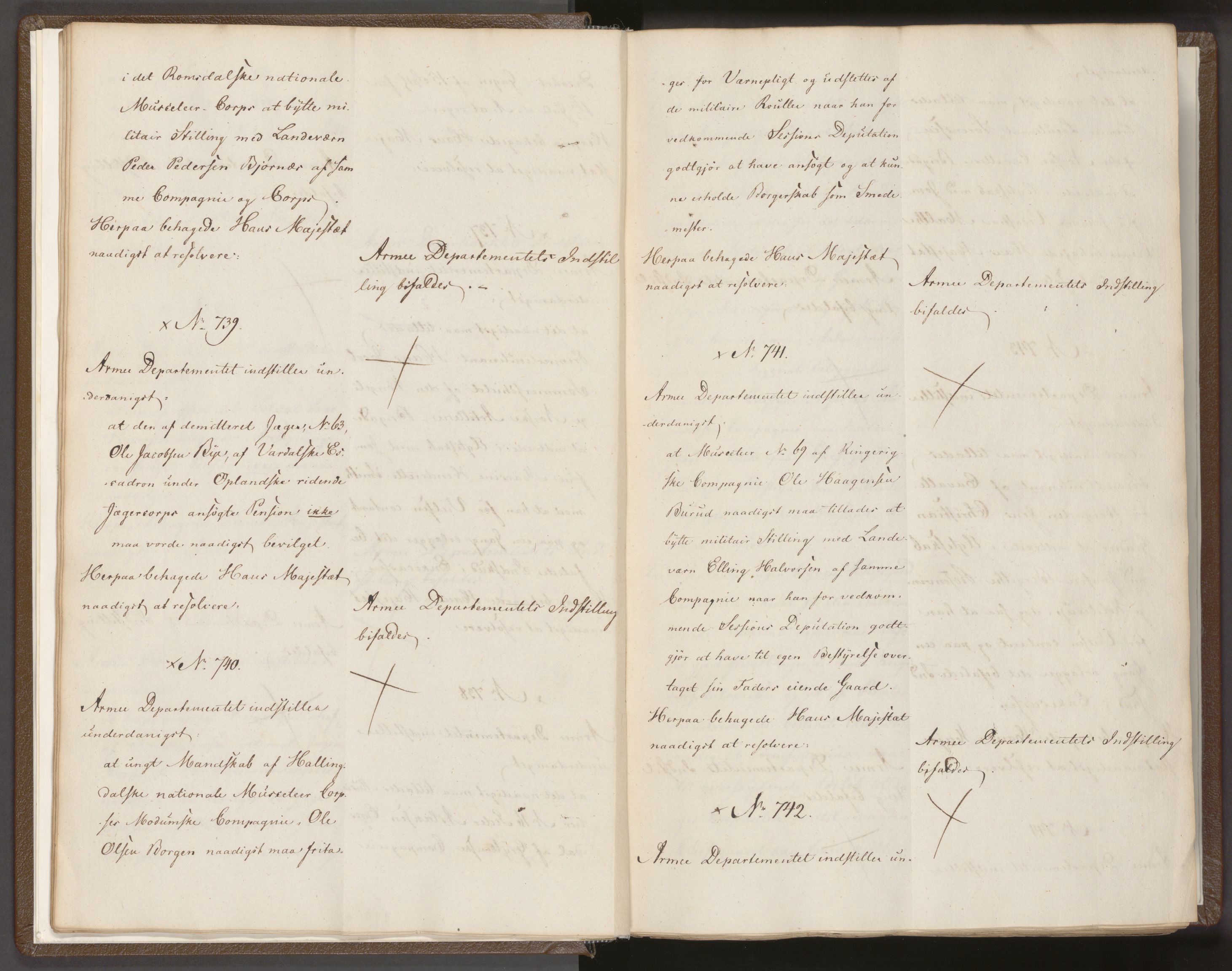 Statsrådssekretariatet, AV/RA-S-1001/A/Ab/L0027: Kgl. res. nr. 705-1372, 2. halvår, 1828
