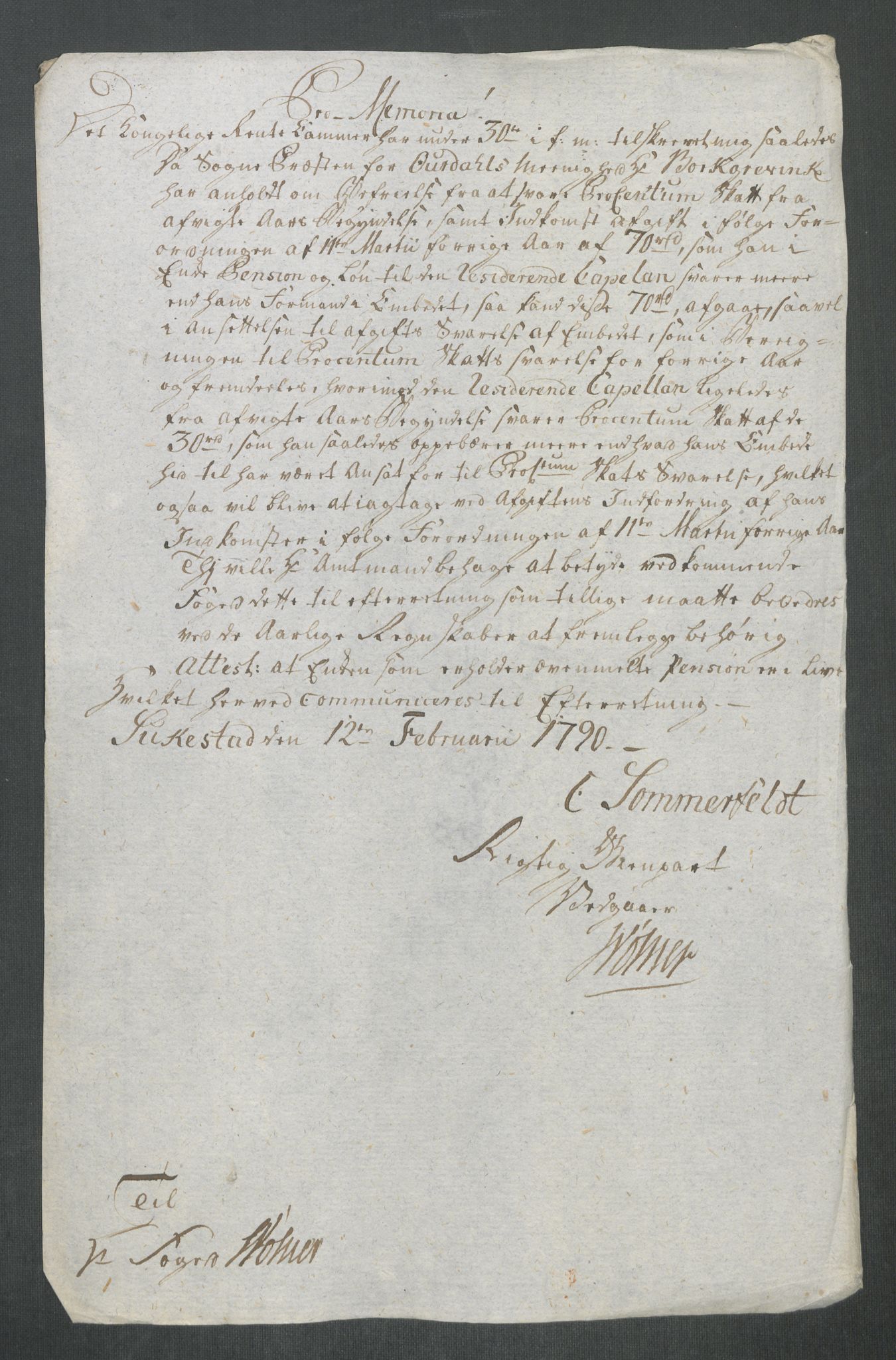 Rentekammeret inntil 1814, Reviderte regnskaper, Mindre regnskaper, AV/RA-EA-4068/Rf/Rfe/L0053: Trondheim. Tønsberg, Valdres fogderi, 1789, p. 408