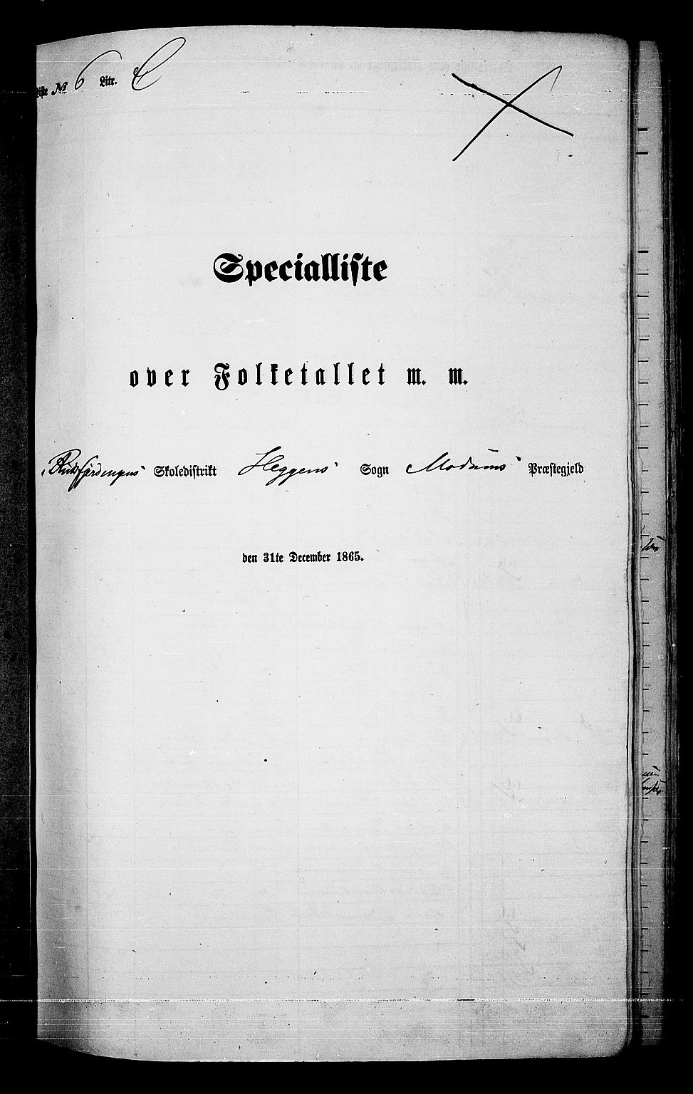 RA, 1865 census for Modum, 1865, p. 125