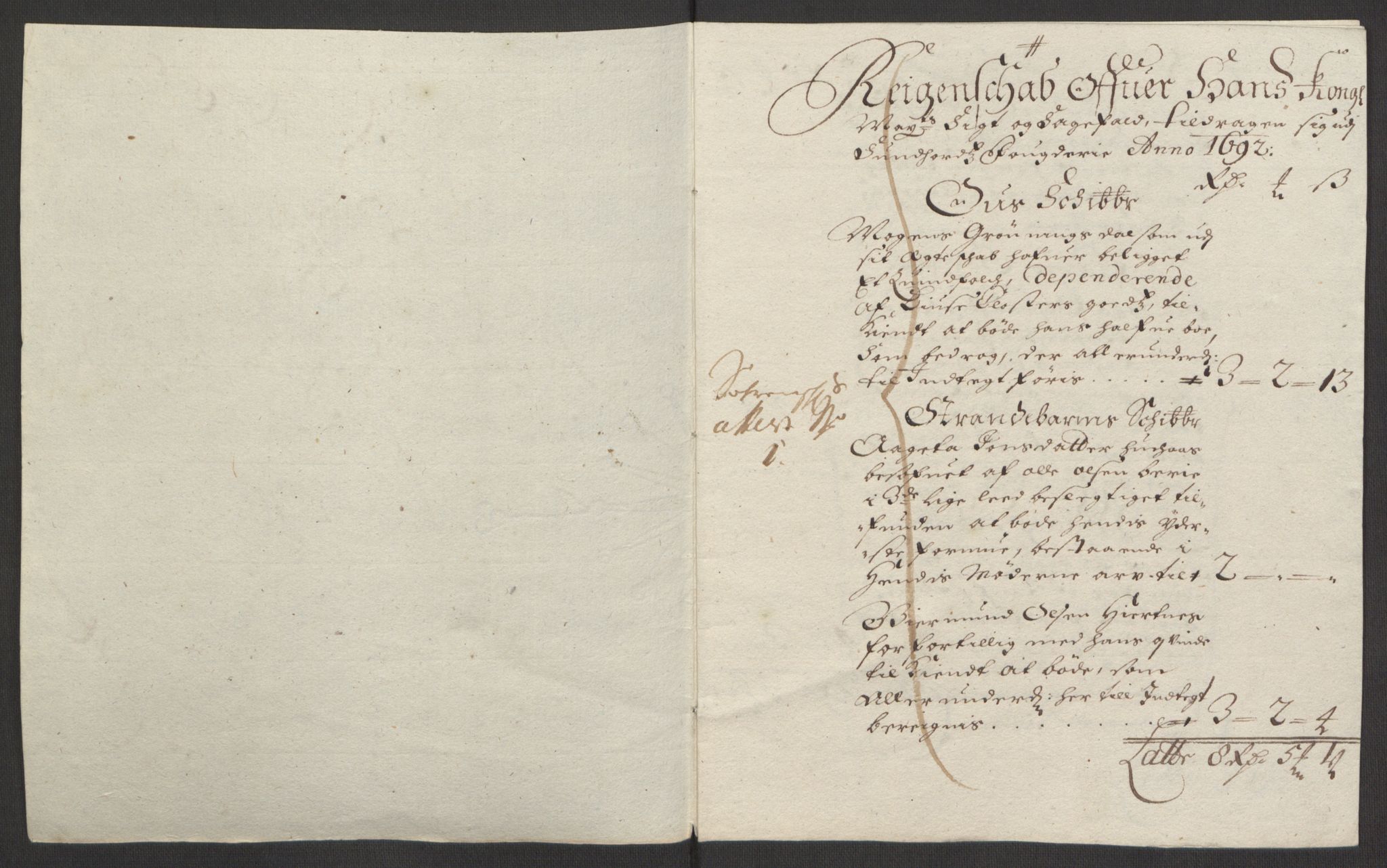 Rentekammeret inntil 1814, Reviderte regnskaper, Fogderegnskap, AV/RA-EA-4092/R48/L2973: Fogderegnskap Sunnhordland og Hardanger, 1691-1692, p. 422