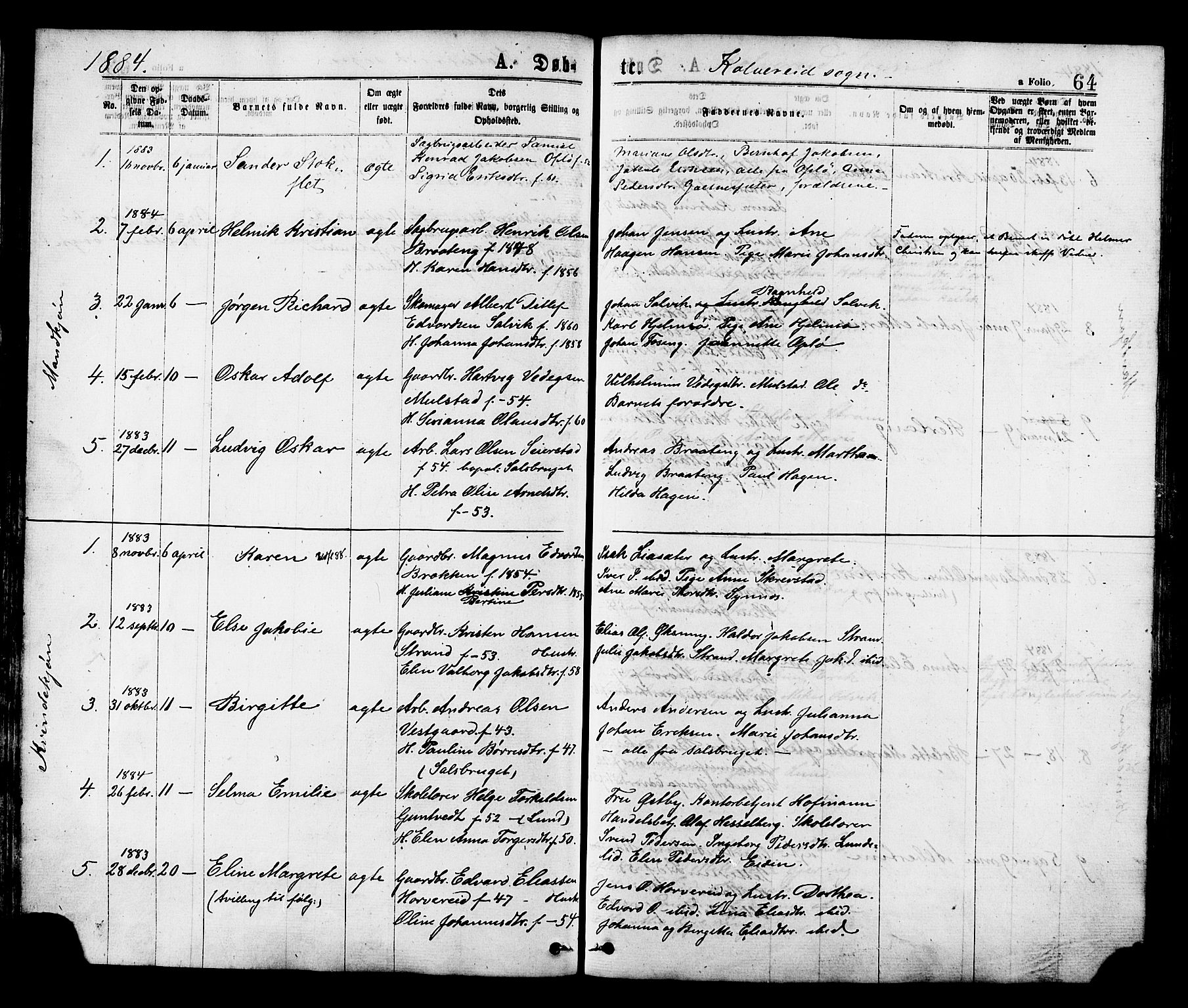 Ministerialprotokoller, klokkerbøker og fødselsregistre - Nord-Trøndelag, SAT/A-1458/780/L0642: Parish register (official) no. 780A07 /1, 1874-1885, p. 64