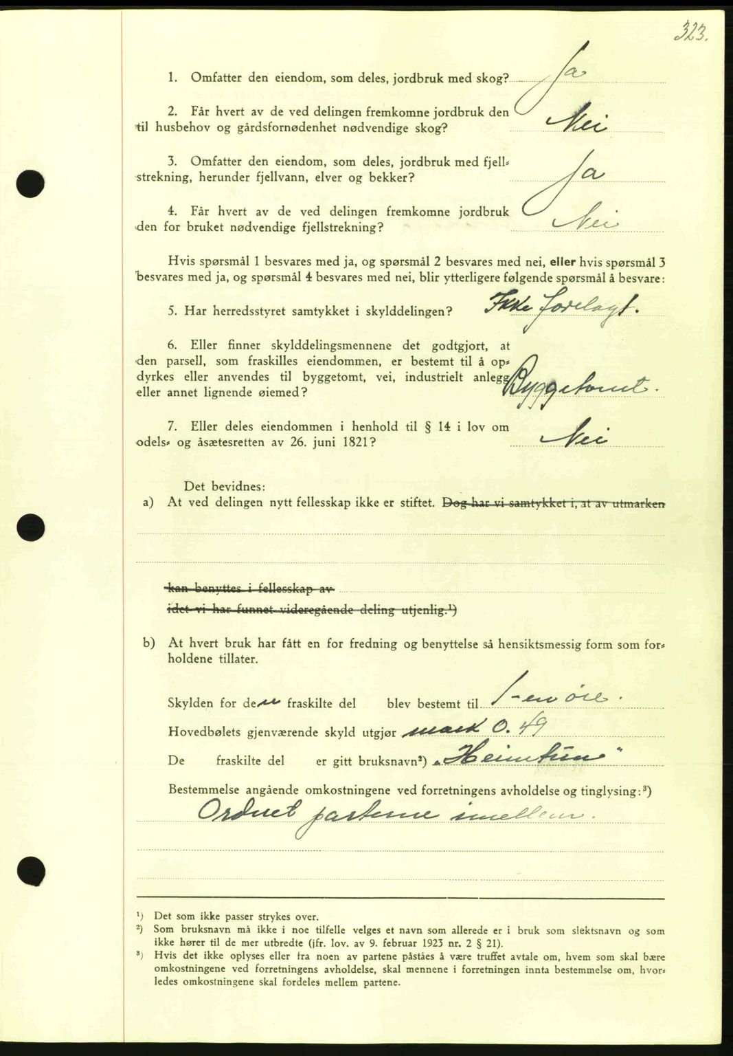 Nordmøre sorenskriveri, AV/SAT-A-4132/1/2/2Ca: Mortgage book no. A100a, 1945-1945, Diary no: : 1496/1945