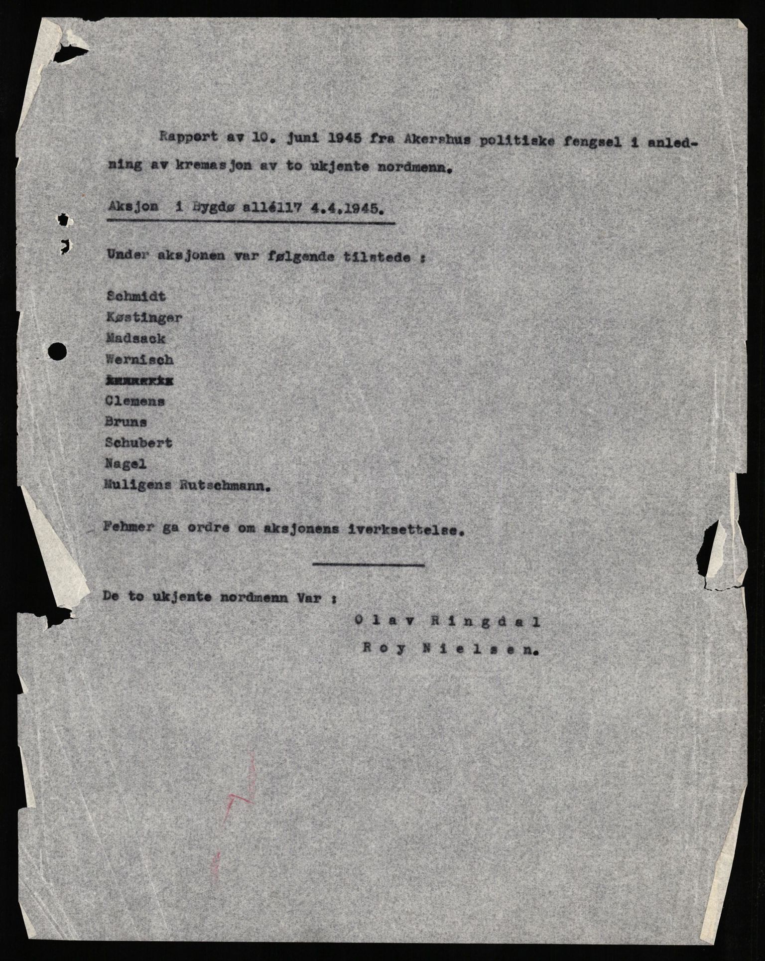 Forsvaret, Forsvarets overkommando II, AV/RA-RAFA-3915/D/Db/L0030: CI Questionaires. Tyske okkupasjonsstyrker i Norge. Tyskere., 1945-1946, p. 316