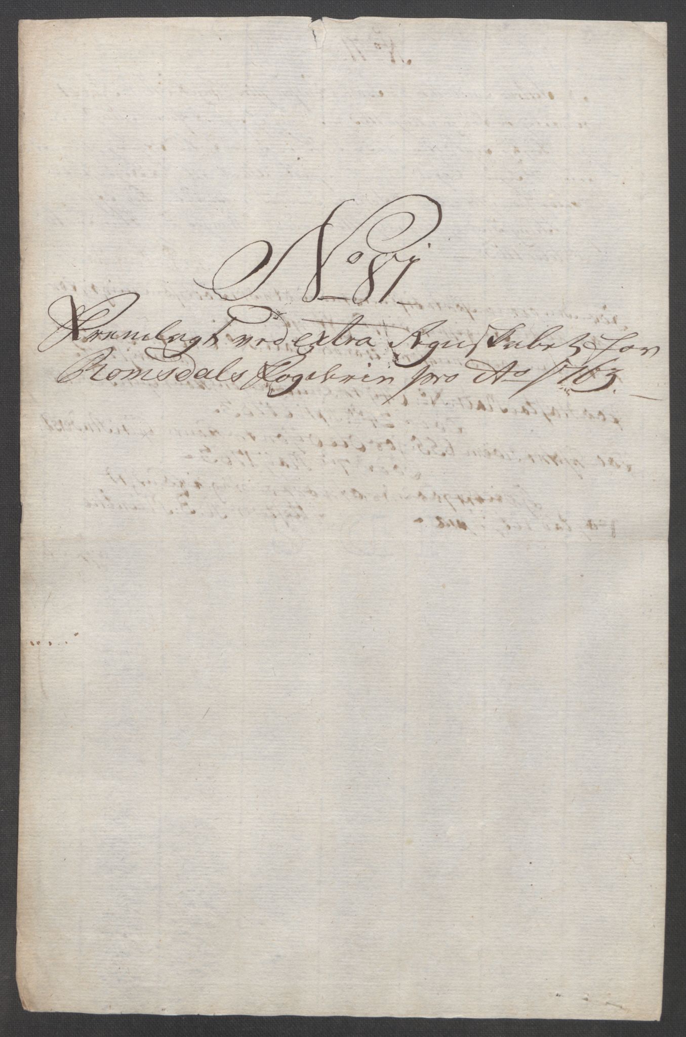 Rentekammeret inntil 1814, Reviderte regnskaper, Fogderegnskap, RA/EA-4092/R55/L3730: Ekstraskatten Romsdal, 1762-1763, p. 543