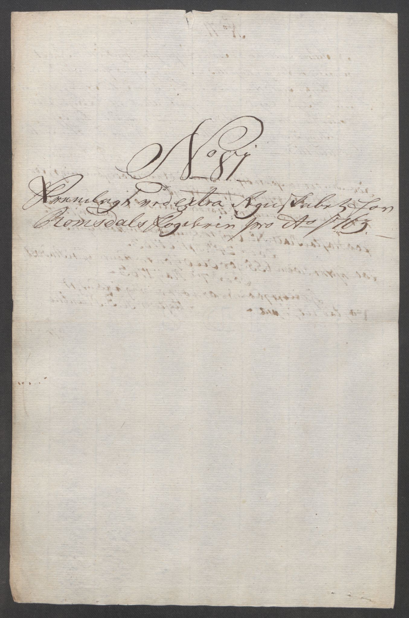 Rentekammeret inntil 1814, Reviderte regnskaper, Fogderegnskap, AV/RA-EA-4092/R55/L3730: Ekstraskatten Romsdal, 1762-1763, p. 543