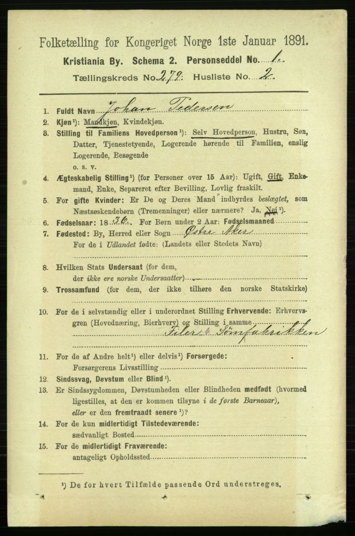 RA, 1891 census for 0301 Kristiania, 1891, p. 169377