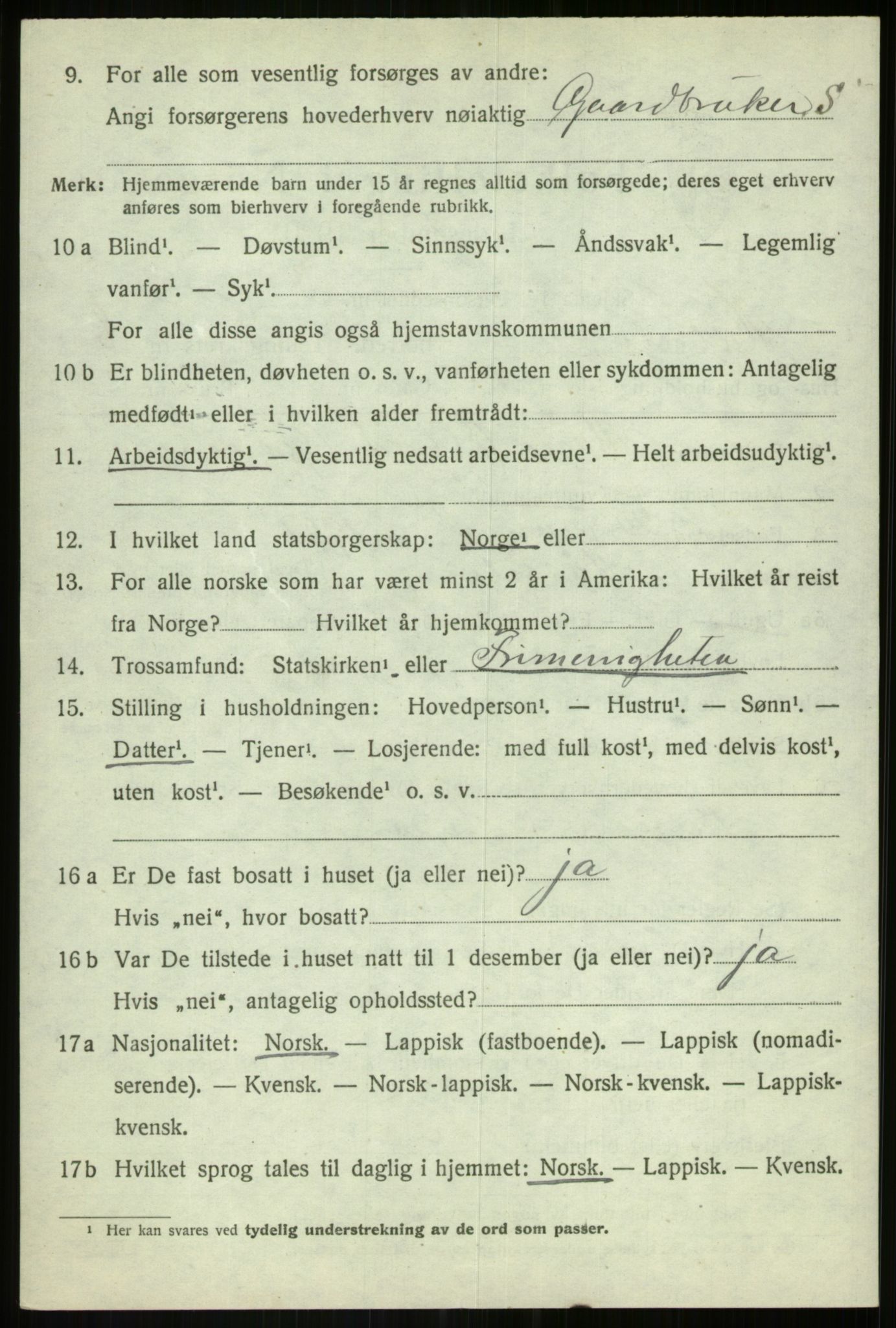 SATØ, 1920 census for Målselv, 1920, p. 4846