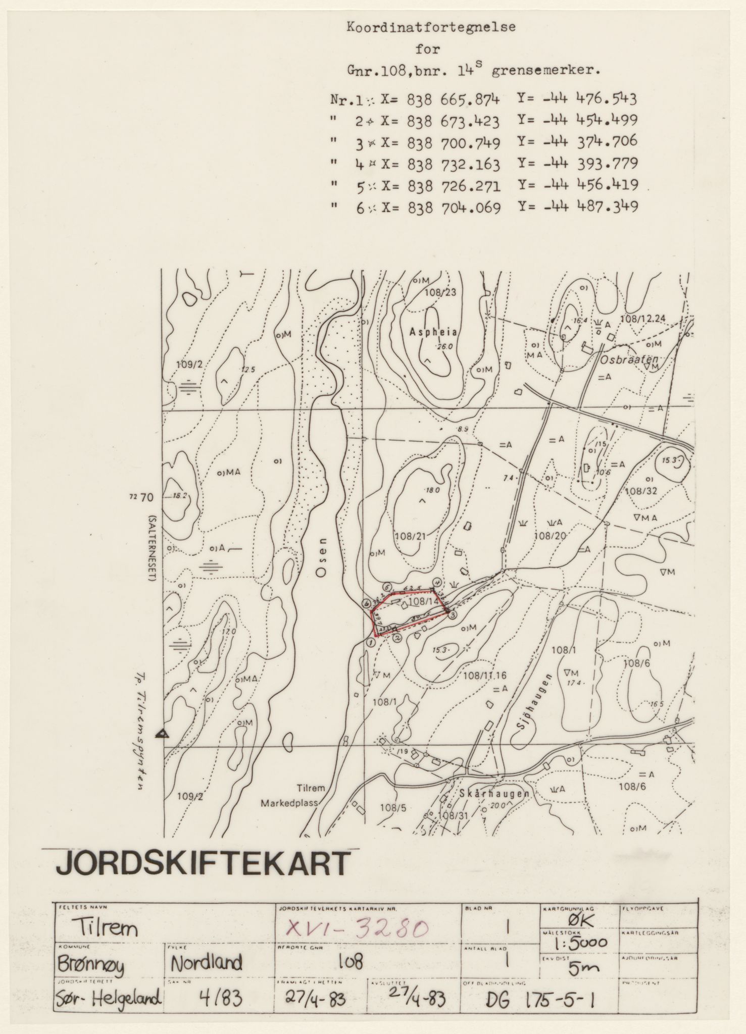 Jordskifteverkets kartarkiv, RA/S-3929/T, 1859-1988, p. 4279