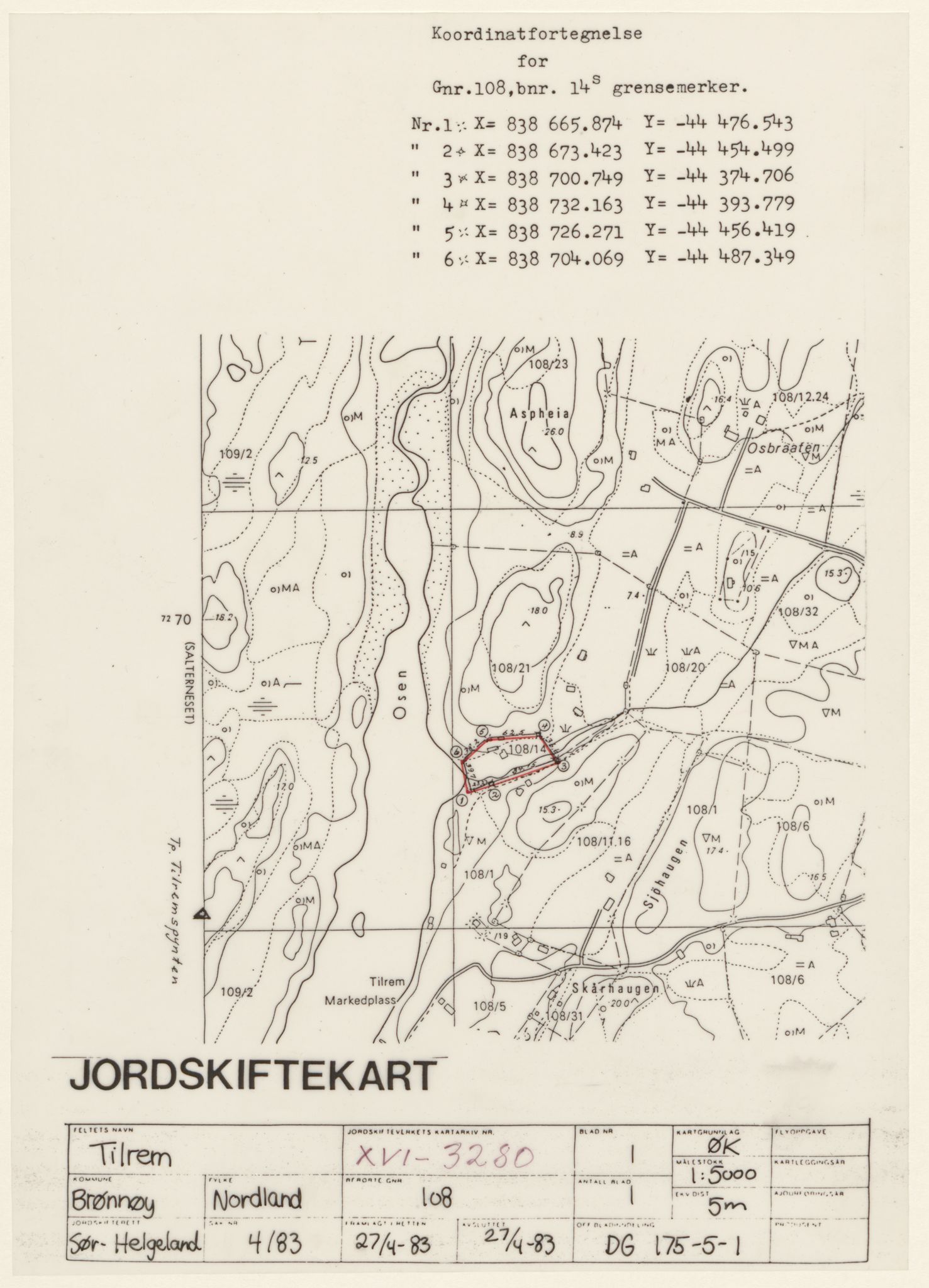 Jordskifteverkets kartarkiv, AV/RA-S-3929/T, 1859-1988, p. 4279