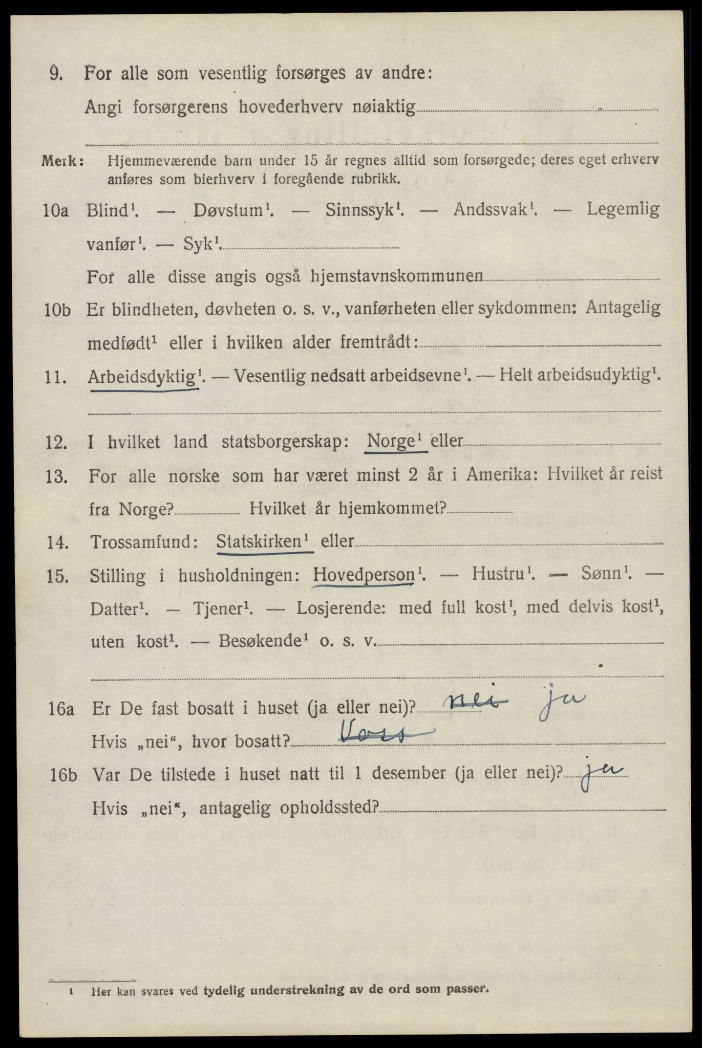 SAO, 1920 census for Spydeberg, 1920, p. 5128