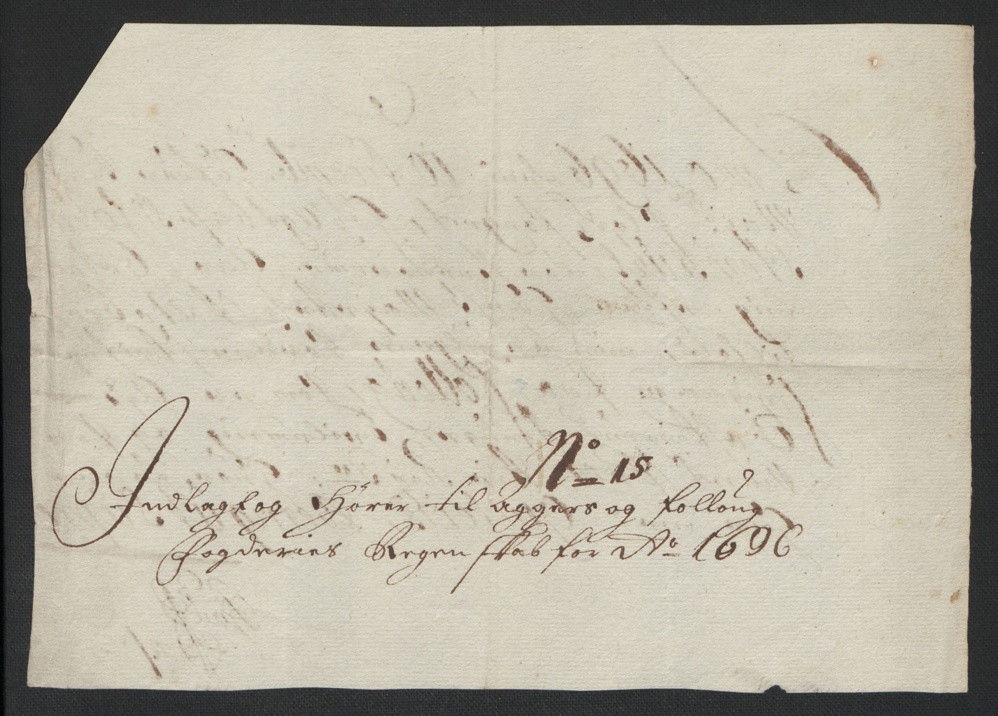 Rentekammeret inntil 1814, Reviderte regnskaper, Fogderegnskap, AV/RA-EA-4092/R10/L0440: Fogderegnskap Aker og Follo, 1696-1697, p. 205