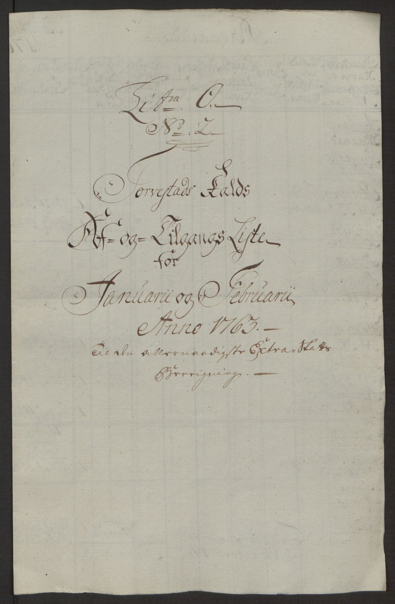 Rentekammeret inntil 1814, Reviderte regnskaper, Hovedkasseregnskaper, AV/RA-EA-4065/Rf/L0072b: Ekstraskatteregnskap, 1762, p. 673