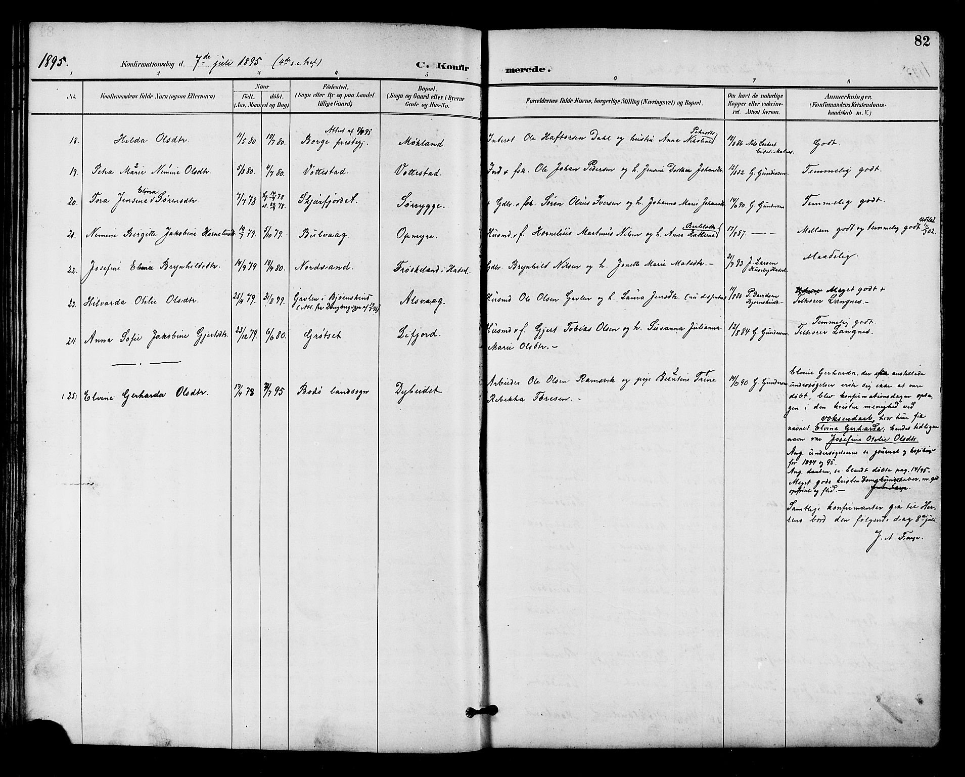 Ministerialprotokoller, klokkerbøker og fødselsregistre - Nordland, AV/SAT-A-1459/893/L1338: Parish register (official) no. 893A10, 1894-1903, p. 82