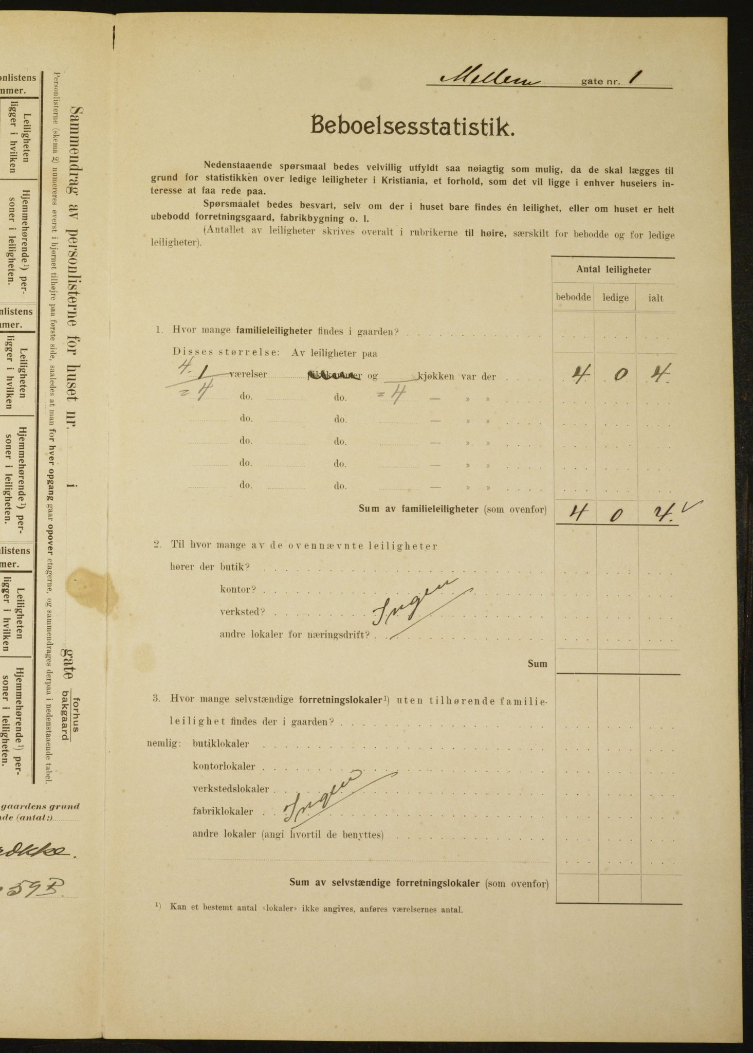 OBA, Municipal Census 1910 for Kristiania, 1910, p. 62971