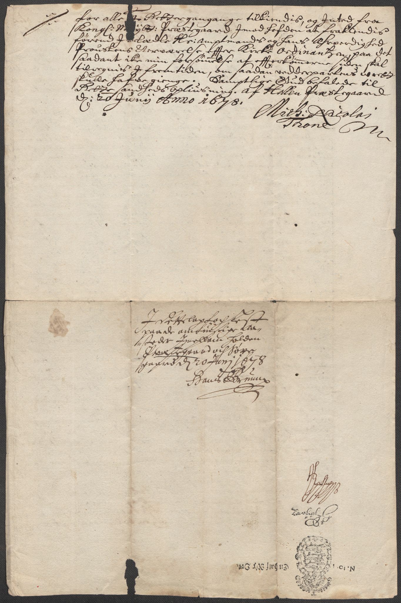 Riksarkivets diplomsamling, RA/EA-5965/F15/L0026: Prestearkiv - Telemark, 1575-1838, p. 91