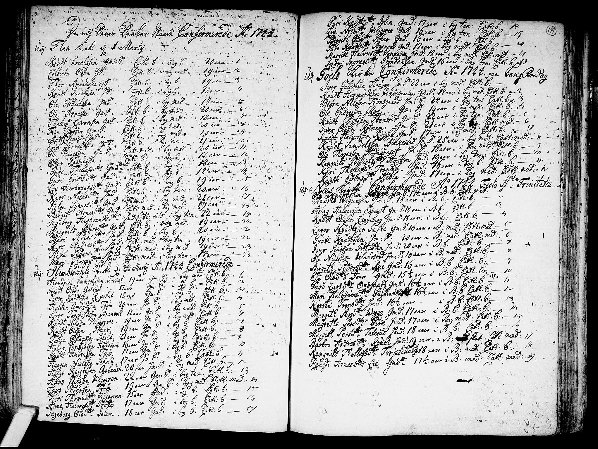 Nes kirkebøker, SAKO/A-236/F/Fa/L0002: Parish register (official) no. 2, 1707-1759, p. 149