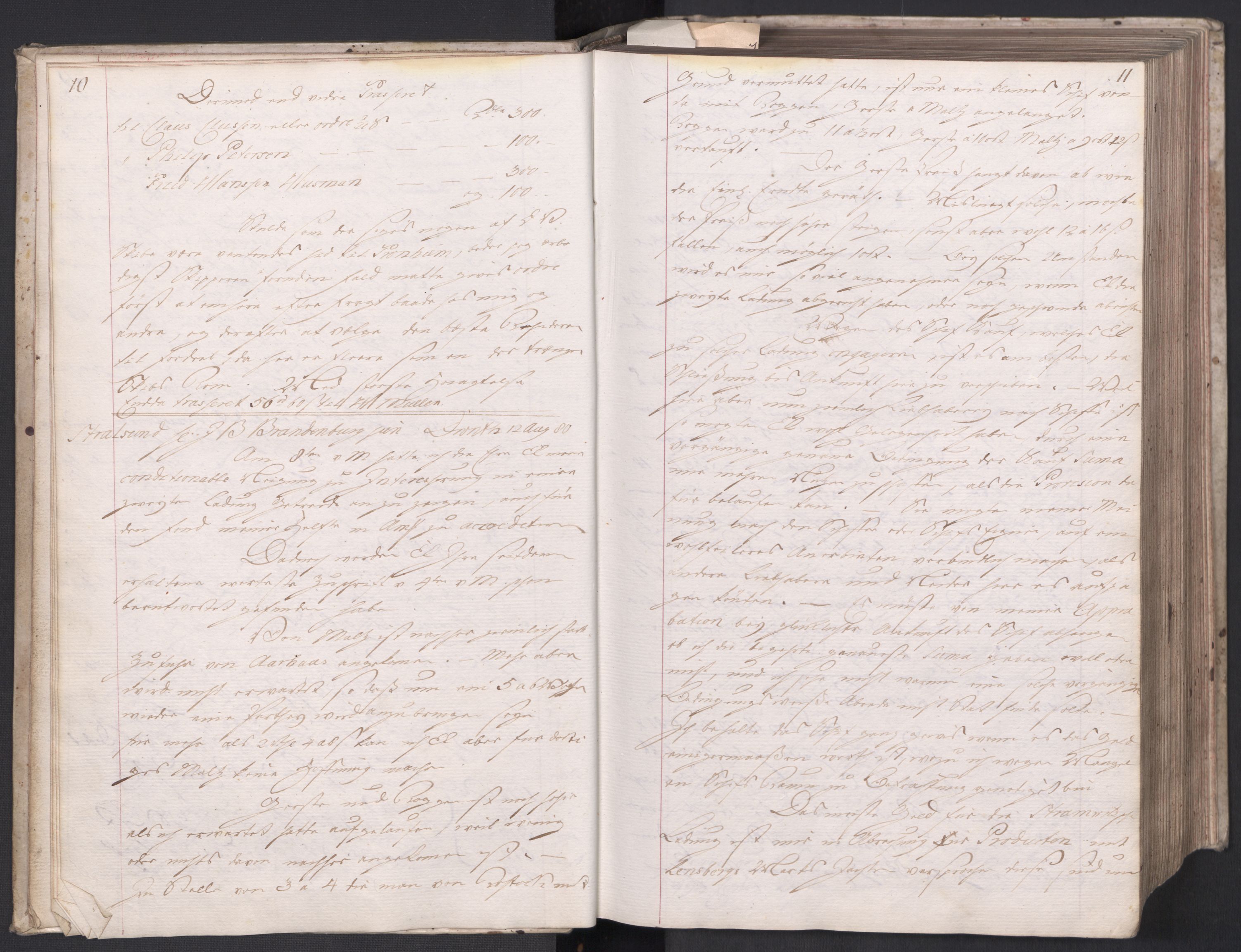 Hoë, Herman & Co, AV/SAT-PA-0280/11/L0004: Kopibok, utenriks, 1780-1782, p. 10-11