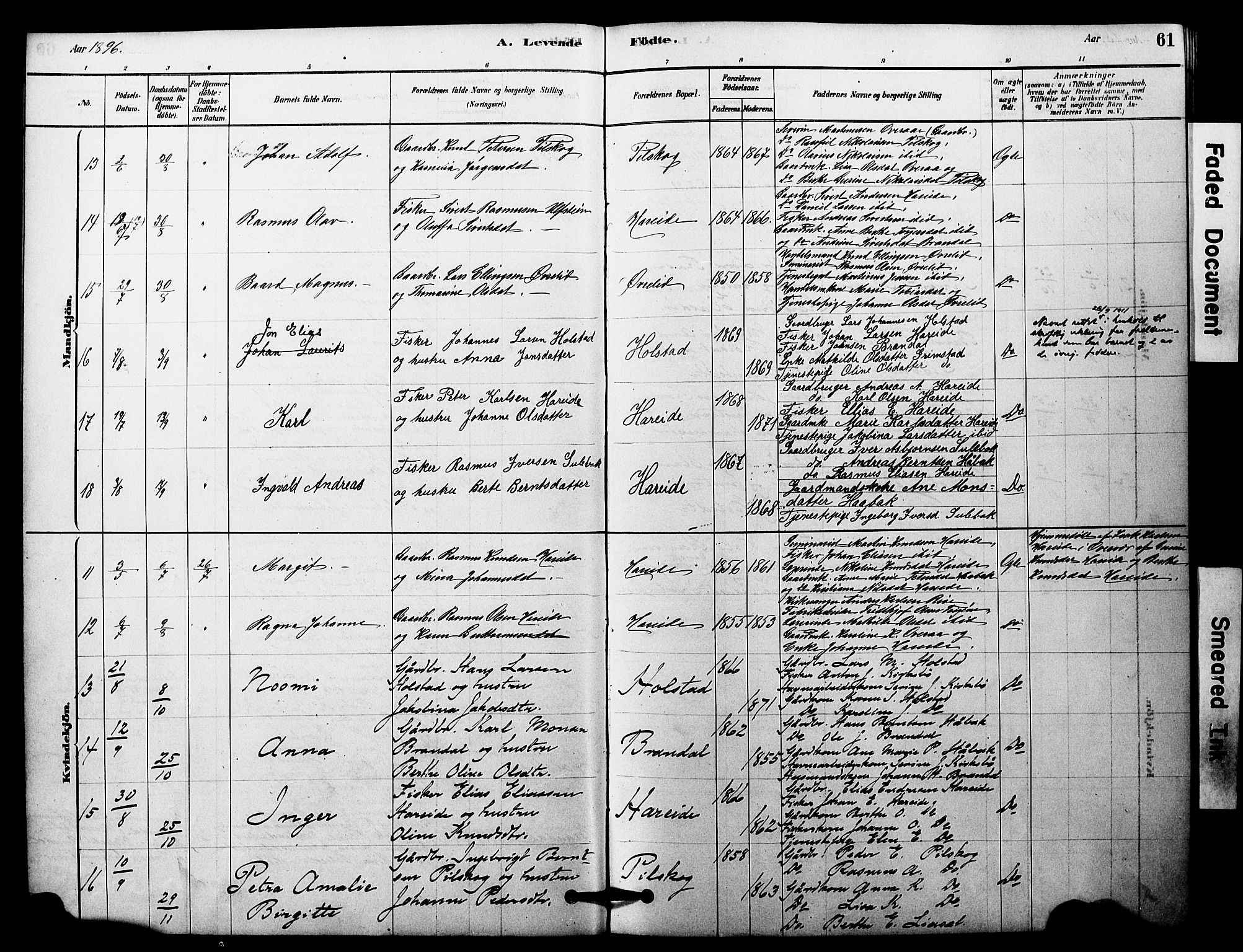 Ministerialprotokoller, klokkerbøker og fødselsregistre - Møre og Romsdal, AV/SAT-A-1454/510/L0122: Parish register (official) no. 510A02, 1878-1897, p. 61