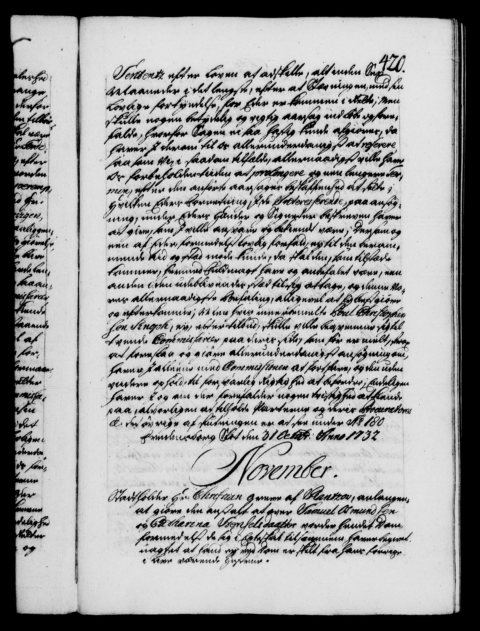 Danske Kanselli 1572-1799, AV/RA-EA-3023/F/Fc/Fca/Fcab/L0025: Norske tegnelser, 1730-1733, p. 420a