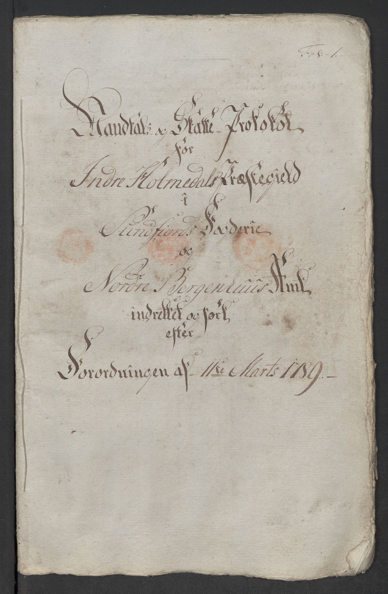 Rentekammeret inntil 1814, Reviderte regnskaper, Mindre regnskaper, AV/RA-EA-4068/Rf/Rfe/L0048: Sunnfjord og Nordfjord fogderier, 1789, p. 233