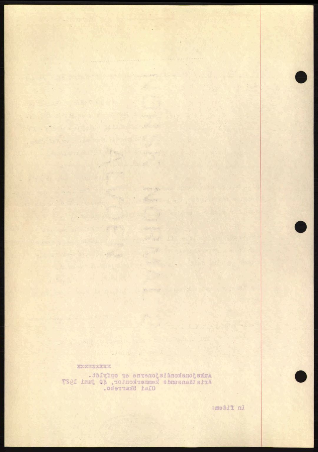 Kristiansund byfogd, AV/SAT-A-4587/A/27: Mortgage book no. 21, 1926-1928, Deed date: 09.06.1927
