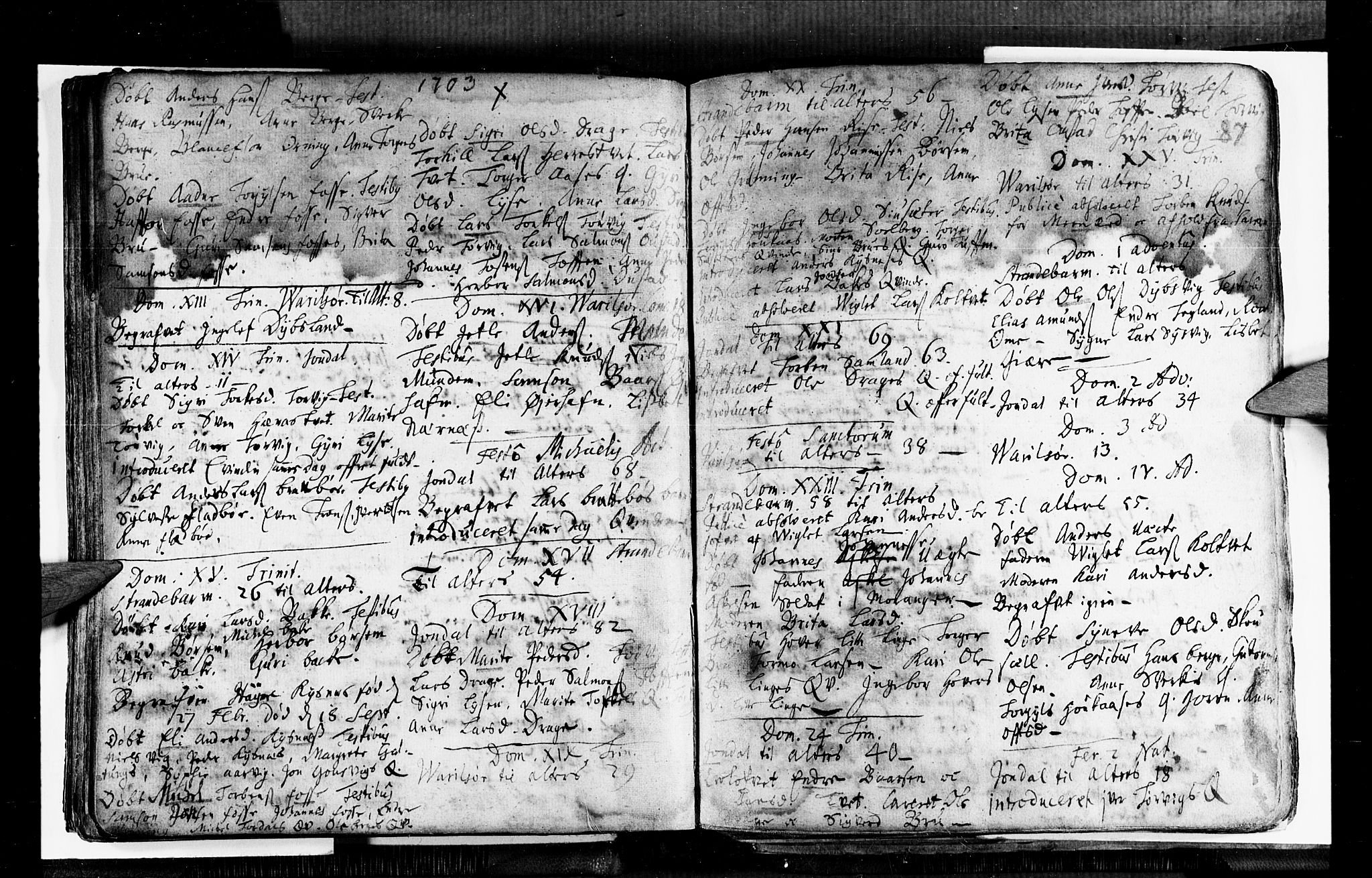 Strandebarm sokneprestembete, AV/SAB-A-78401/H/Haa: Parish register (official) no. A 1, 1670-1726, p. 87