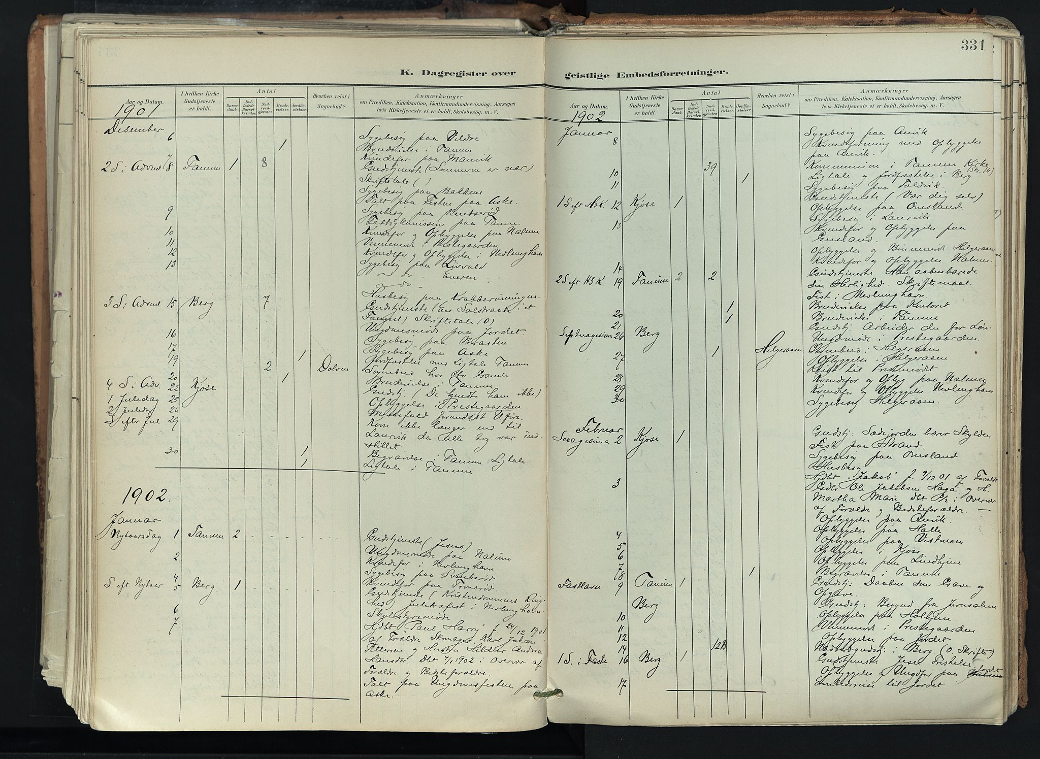 Brunlanes kirkebøker, AV/SAKO-A-342/F/Fc/L0003: Parish register (official) no. III 3, 1900-1922, p. 331