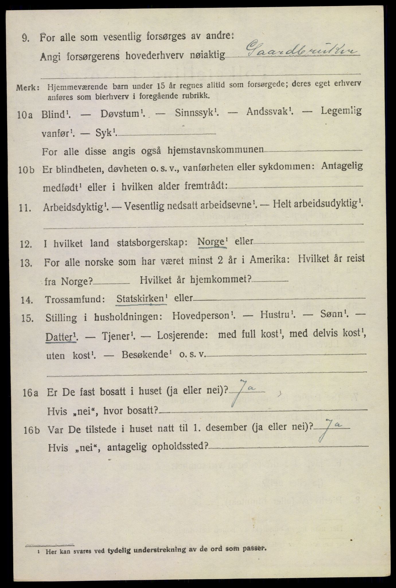 SAKO, 1920 census for Bø (Telemark), 1920, p. 4911