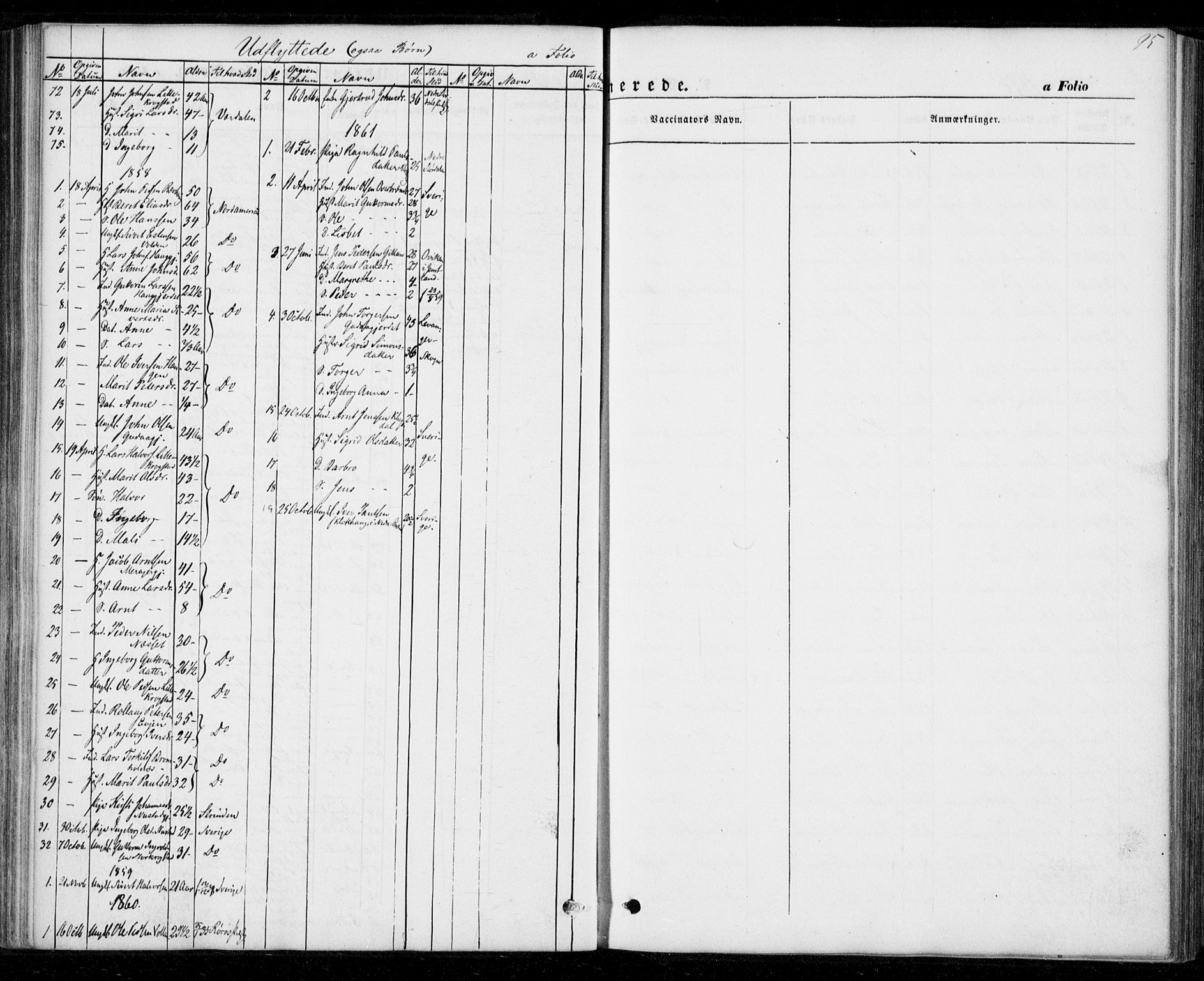 Ministerialprotokoller, klokkerbøker og fødselsregistre - Nord-Trøndelag, SAT/A-1458/706/L0040: Parish register (official) no. 706A01, 1850-1861, p. 95