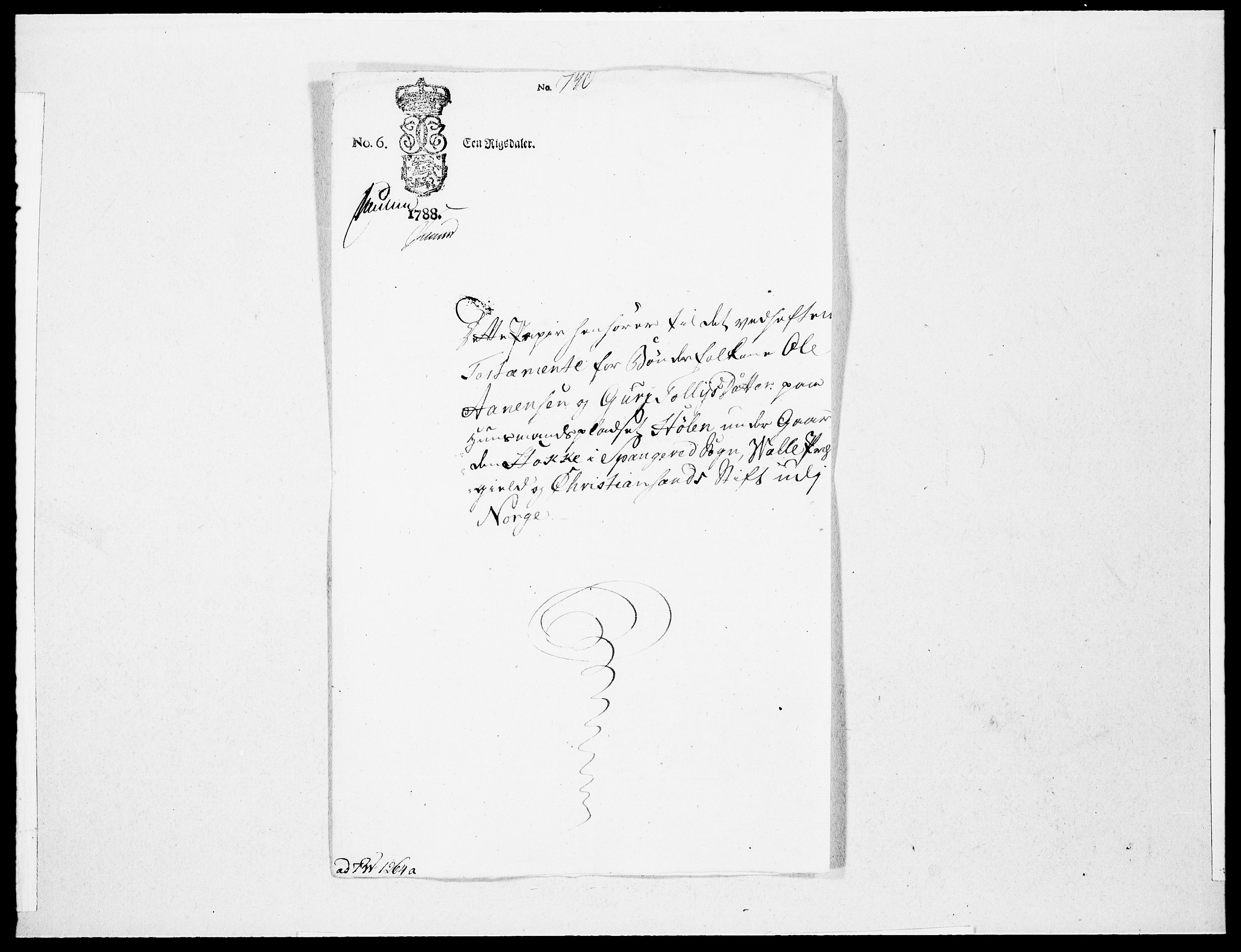 Danske Kanselli 1572-1799, AV/RA-EA-3023/F/Fc/Fcc/Fcca/L0273: Norske innlegg 1572-1799, 1788, p. 3
