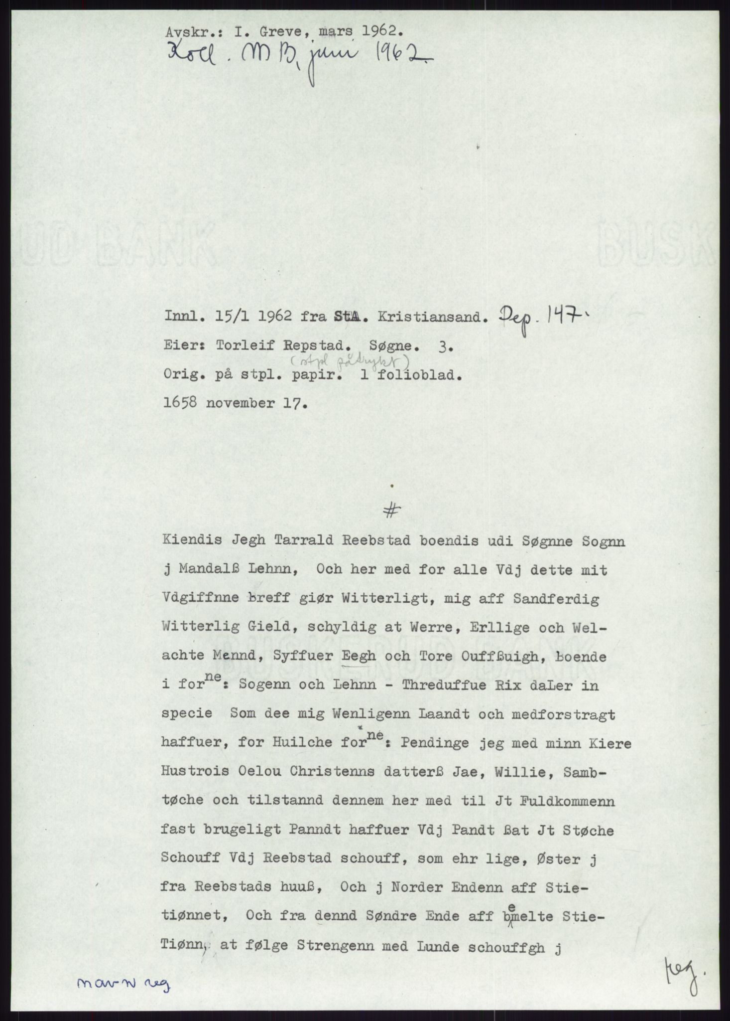 Samlinger til kildeutgivelse, Diplomavskriftsamlingen, AV/RA-EA-4053/H/Ha, p. 2455