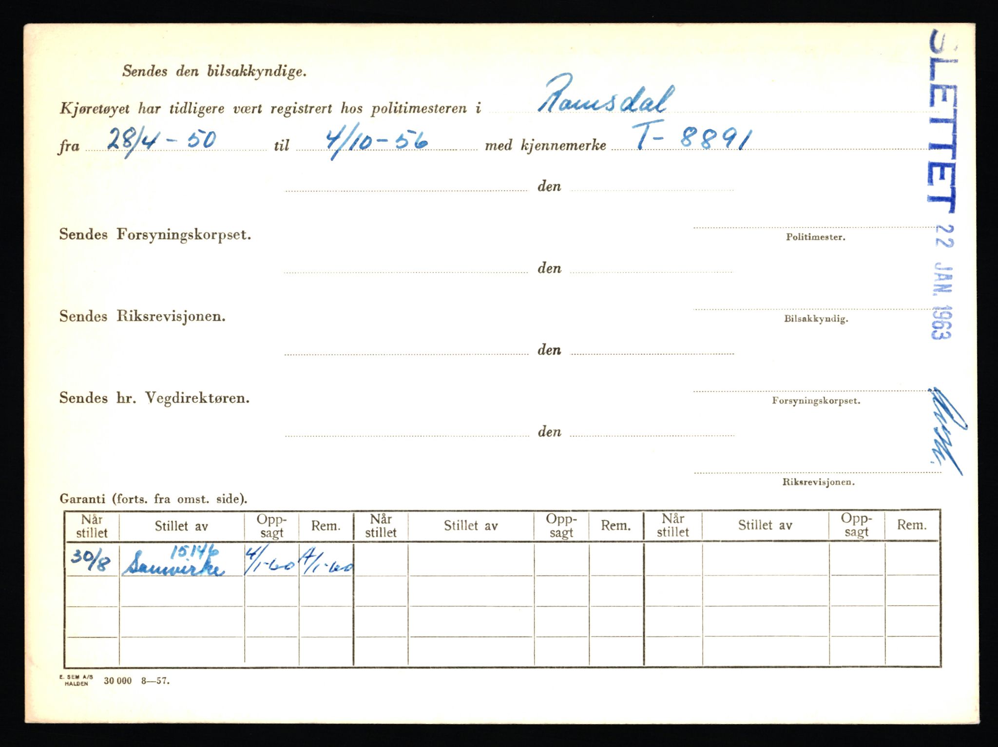 Stavanger trafikkstasjon, AV/SAST-A-101942/0/F/L0046: L-27800 - L-28399, 1930-1971, p. 259