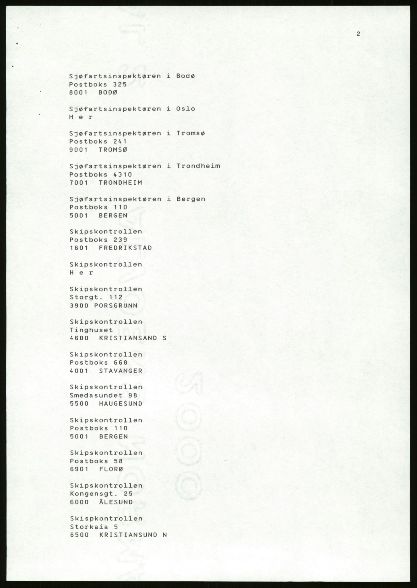 Sjøfartsdirektoratet med forløpere, generelt arkiv, AV/RA-S-1407/D/Du/Duc/L0642/0001: Skipskontrollen - Forskrifter / Forskrift om utleiebåter (2 mapper), 1978-1987, p. 475
